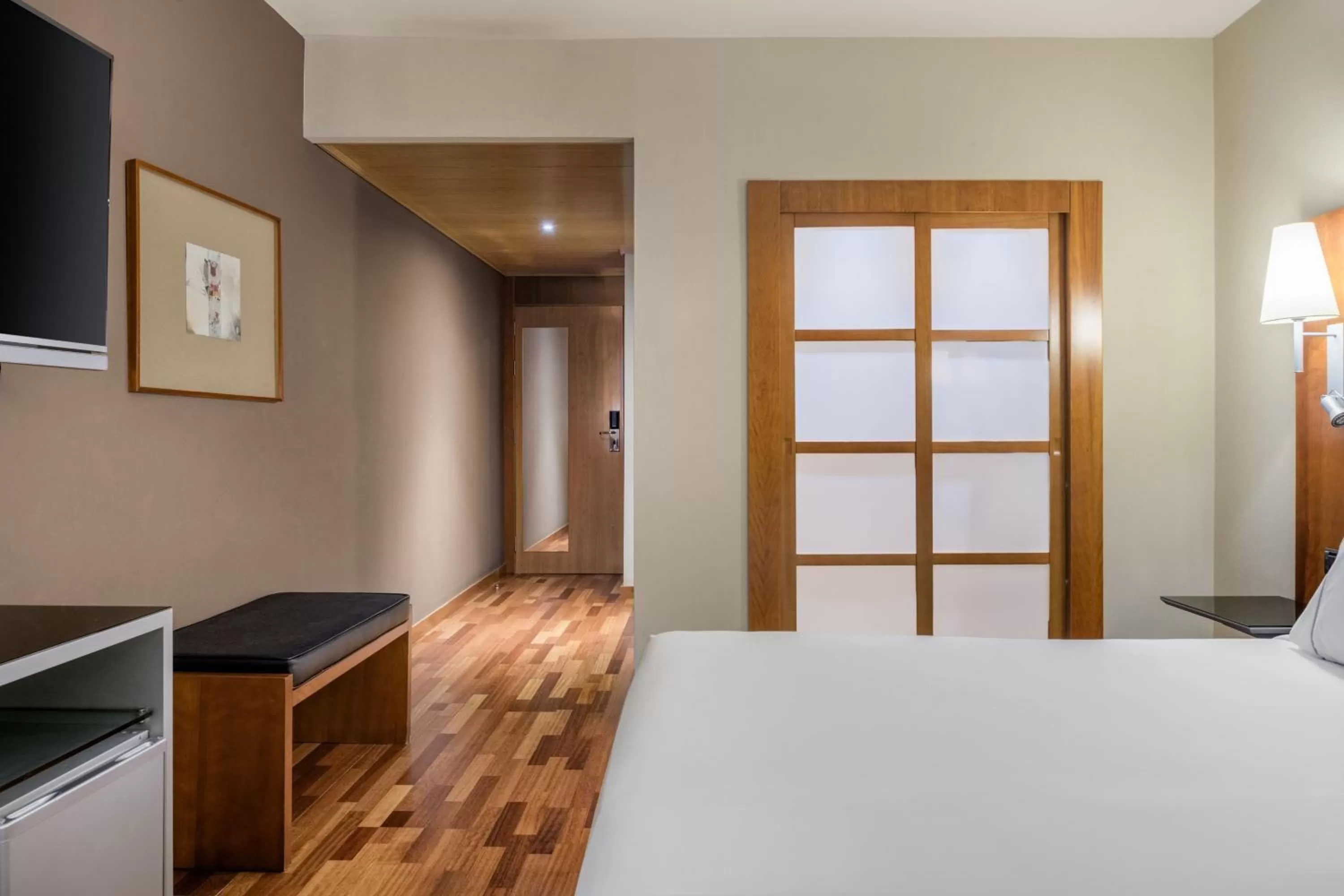 Photo of the whole room, Bed in AC Hotel Guadalajara by Marriott, Spain