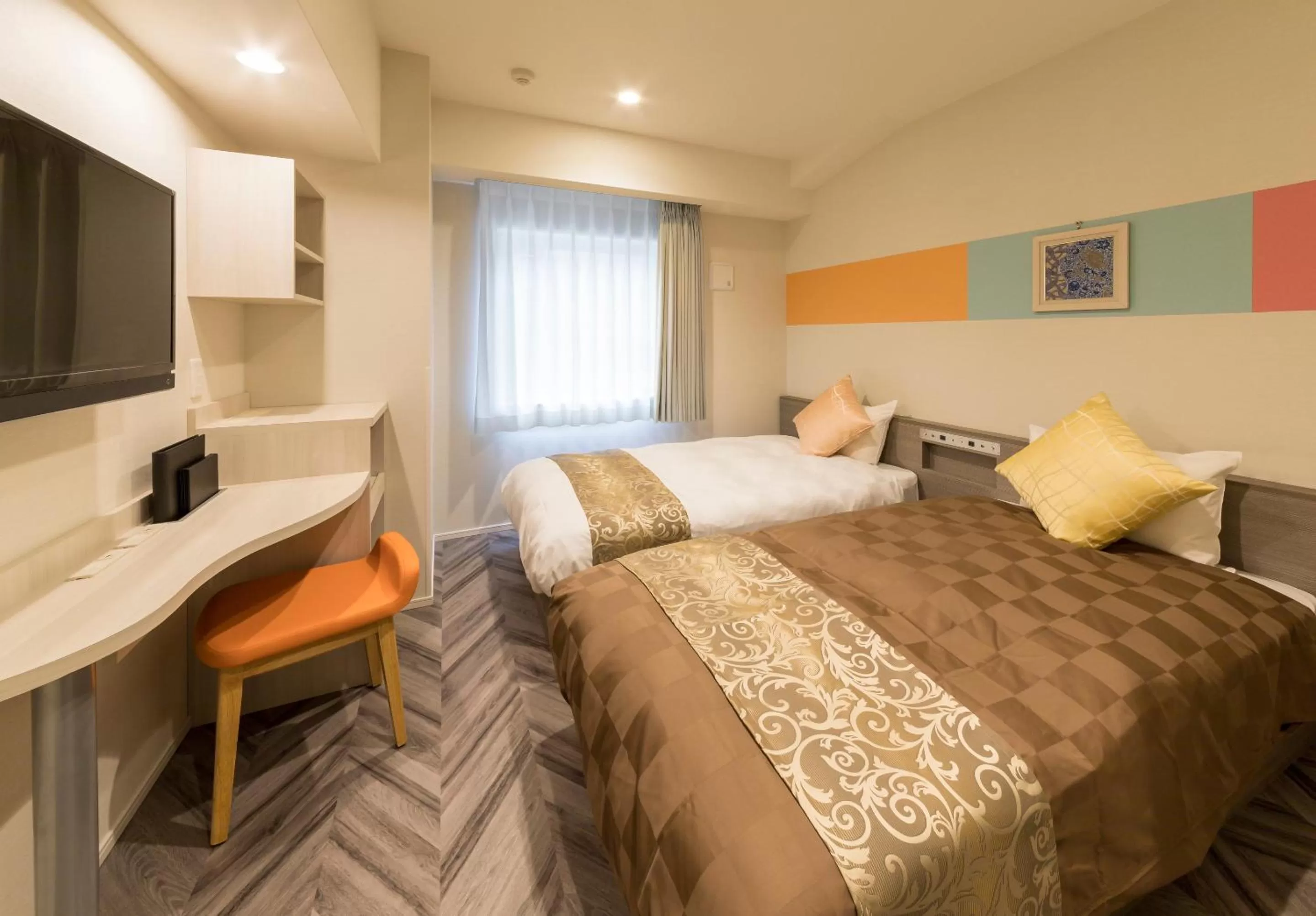 Photo of the whole room, Bed in SARASA HOTEL Shin-Osaka