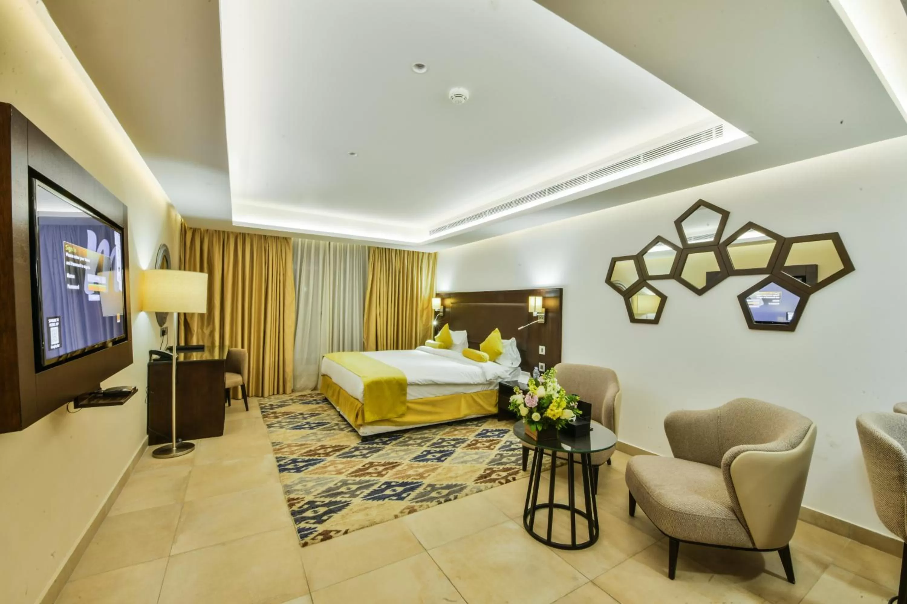 Bed in Downtown Hotel Apartments