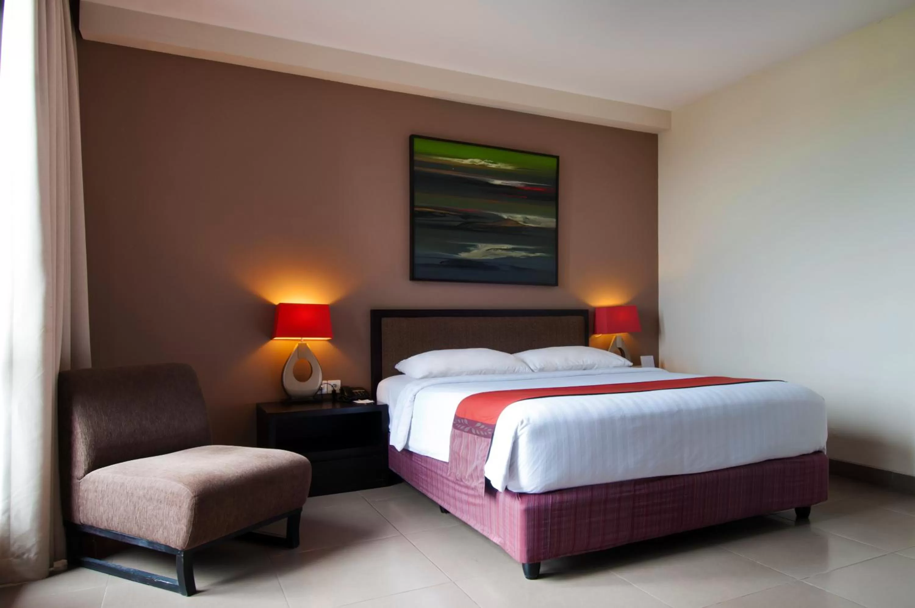 Bedroom, Bed in 100 Sunset Kuta Hotel & Ballroom