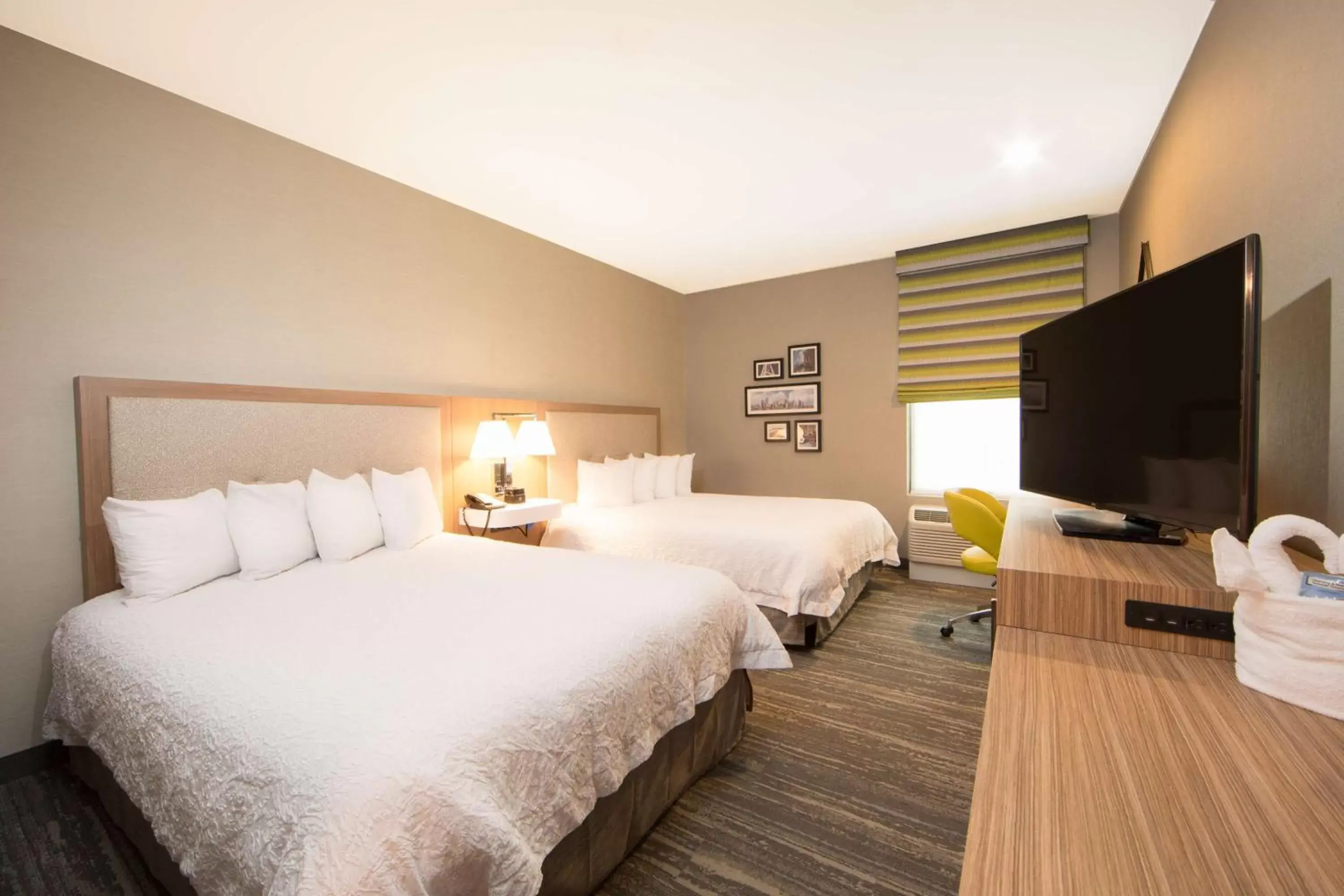 Queen Room with Two Queen Beds and Roll-In Shower - Mobility and Hearing Access/Non-Smoking in Hampton Inn & Suites Seattle-Downtown Queen Room with Two Queen Beds and Roll-In Shower - Mobility and Hearing Access/Non-Smoking in Hampton Inn & Suites Seattle-Downtown