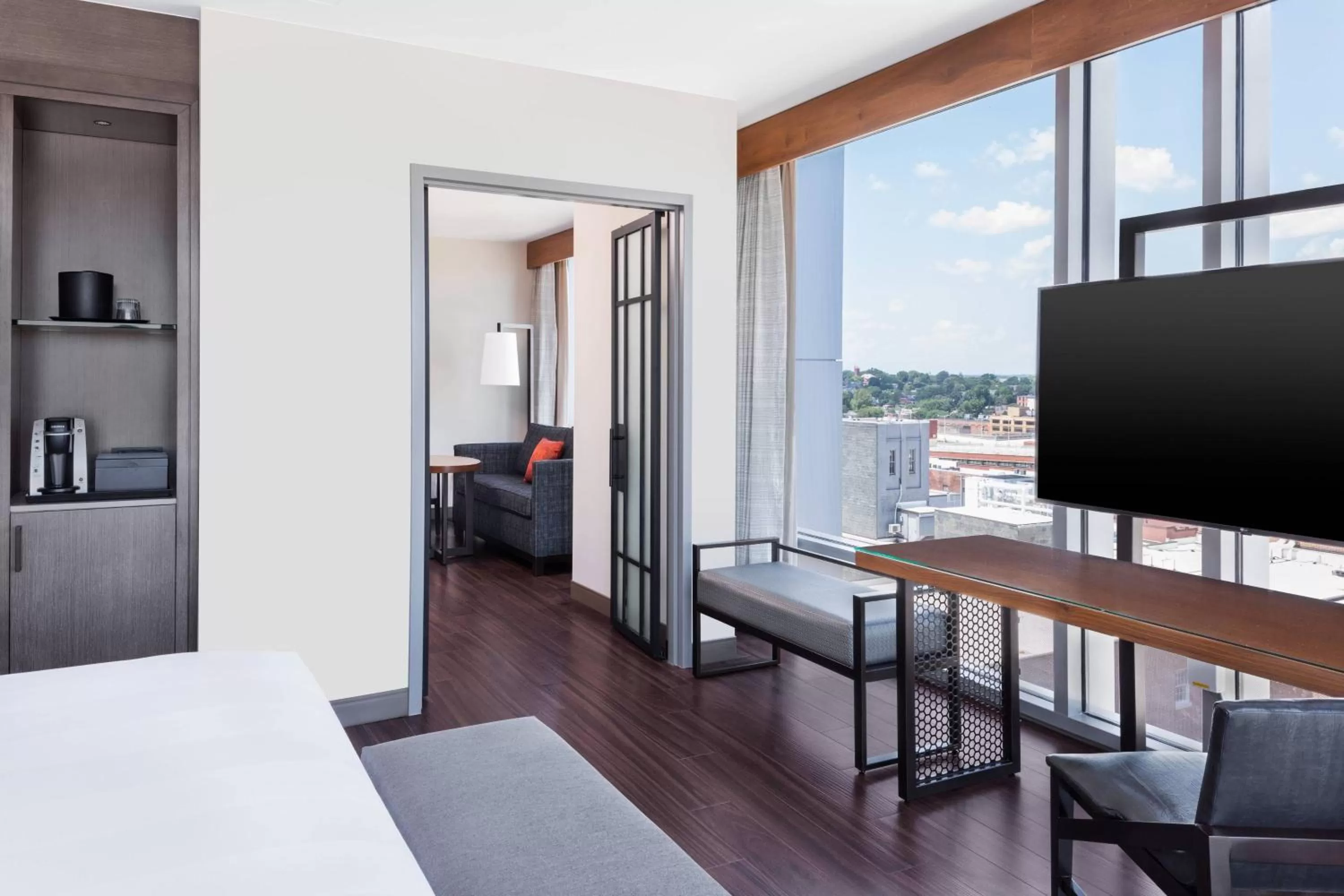 Photo of the whole room, Bed in Lancaster Marriott at Penn Square