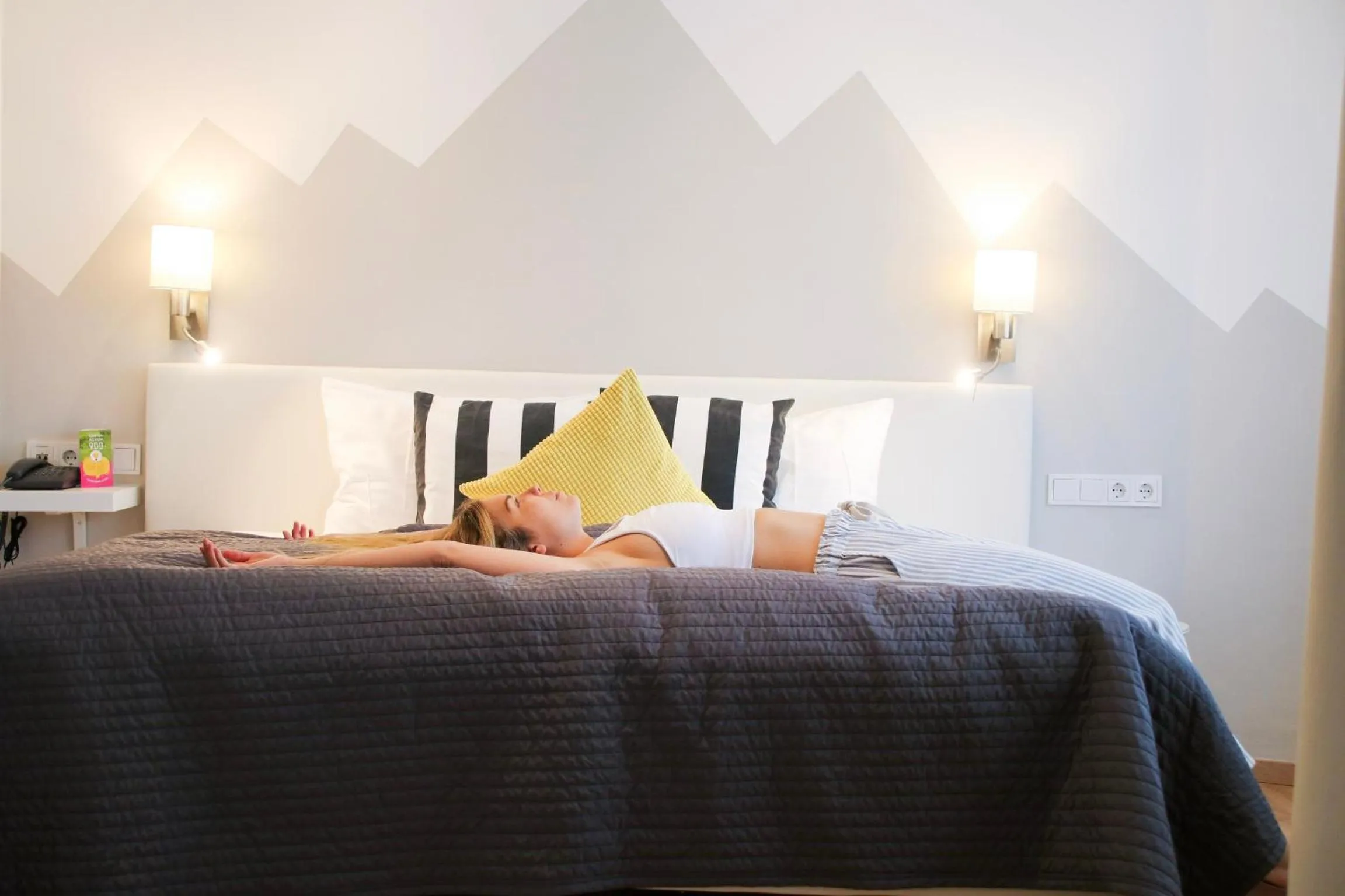 Bed in Hotel Saalbacher Hof