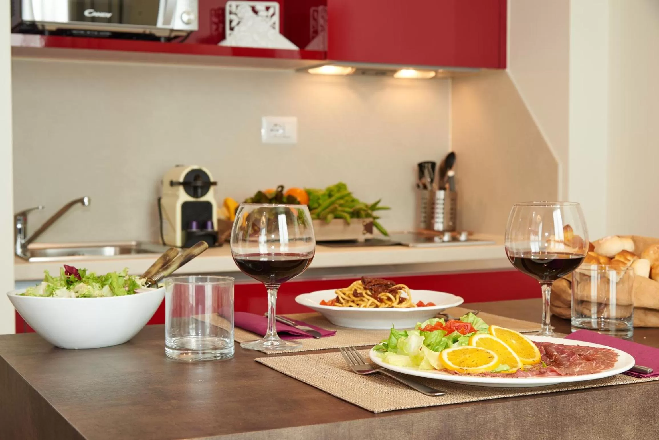 Kitchen or kitchenette in Forte16 View & SPA