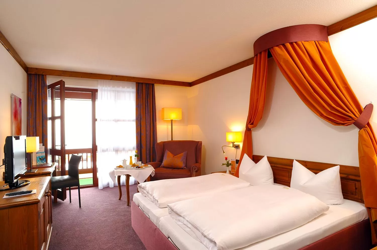 Bed in Hotel Fürstenhof