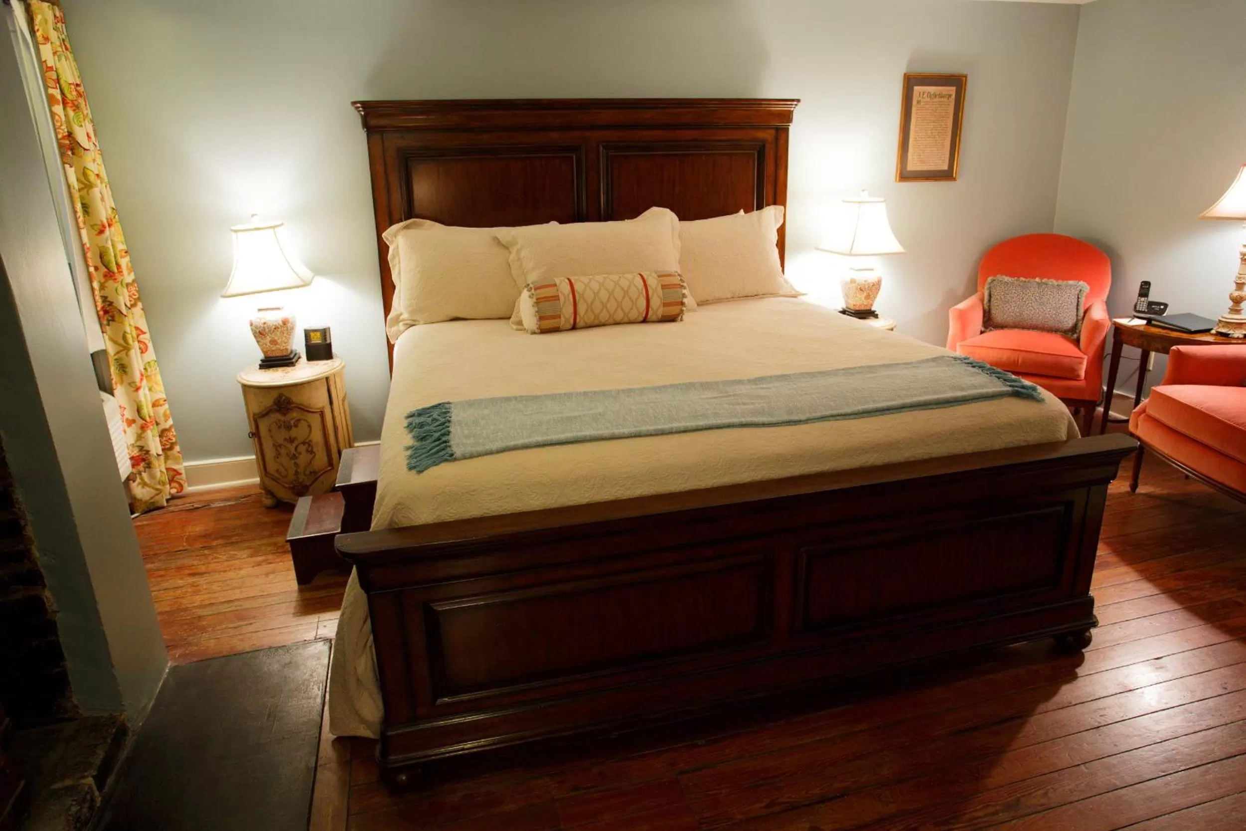 Bed in Eliza Thompson House, Historic Inns of Savannah Collection