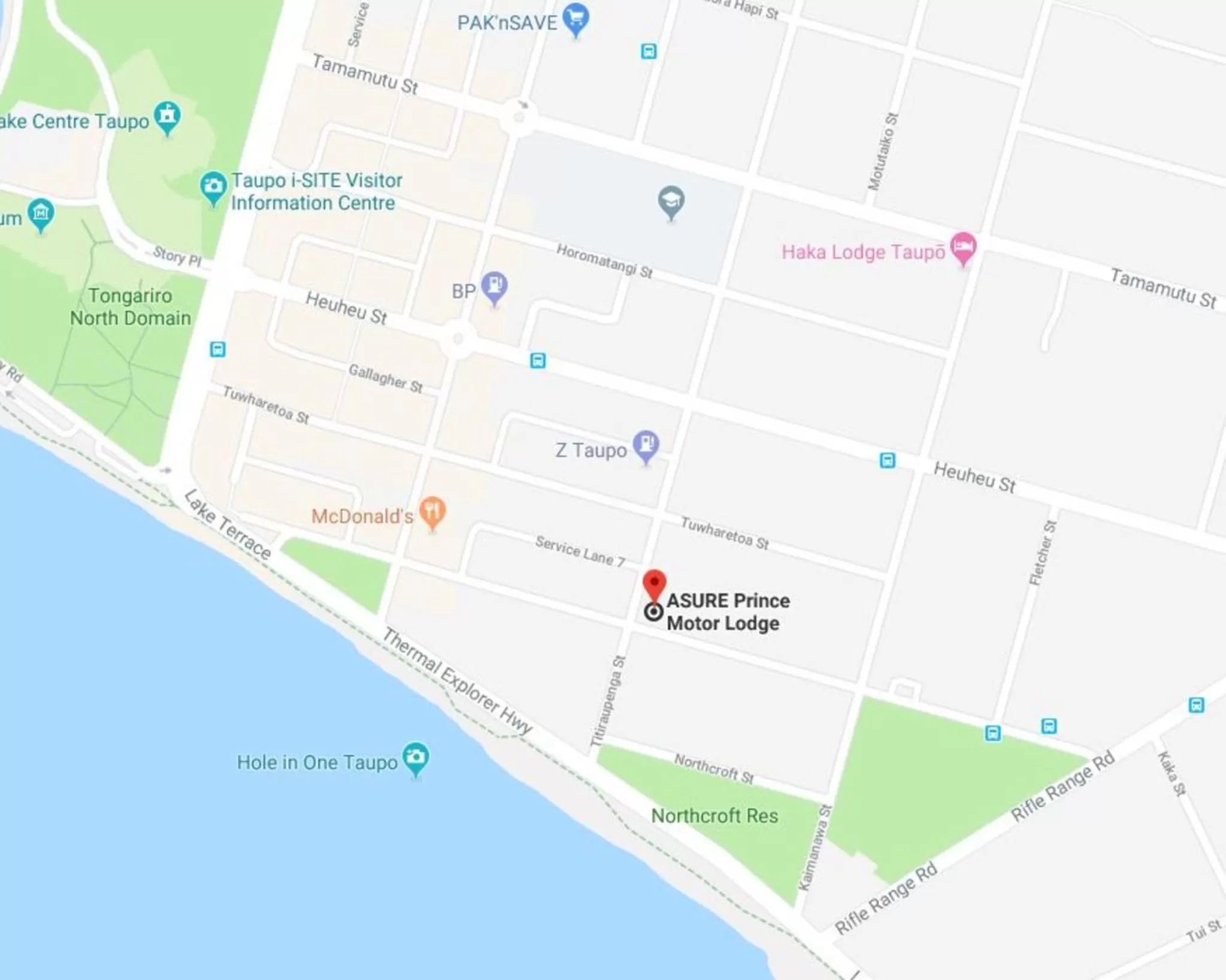 Bird's eye view, Bird's-eye View in ASURE PRINCE motor lodge