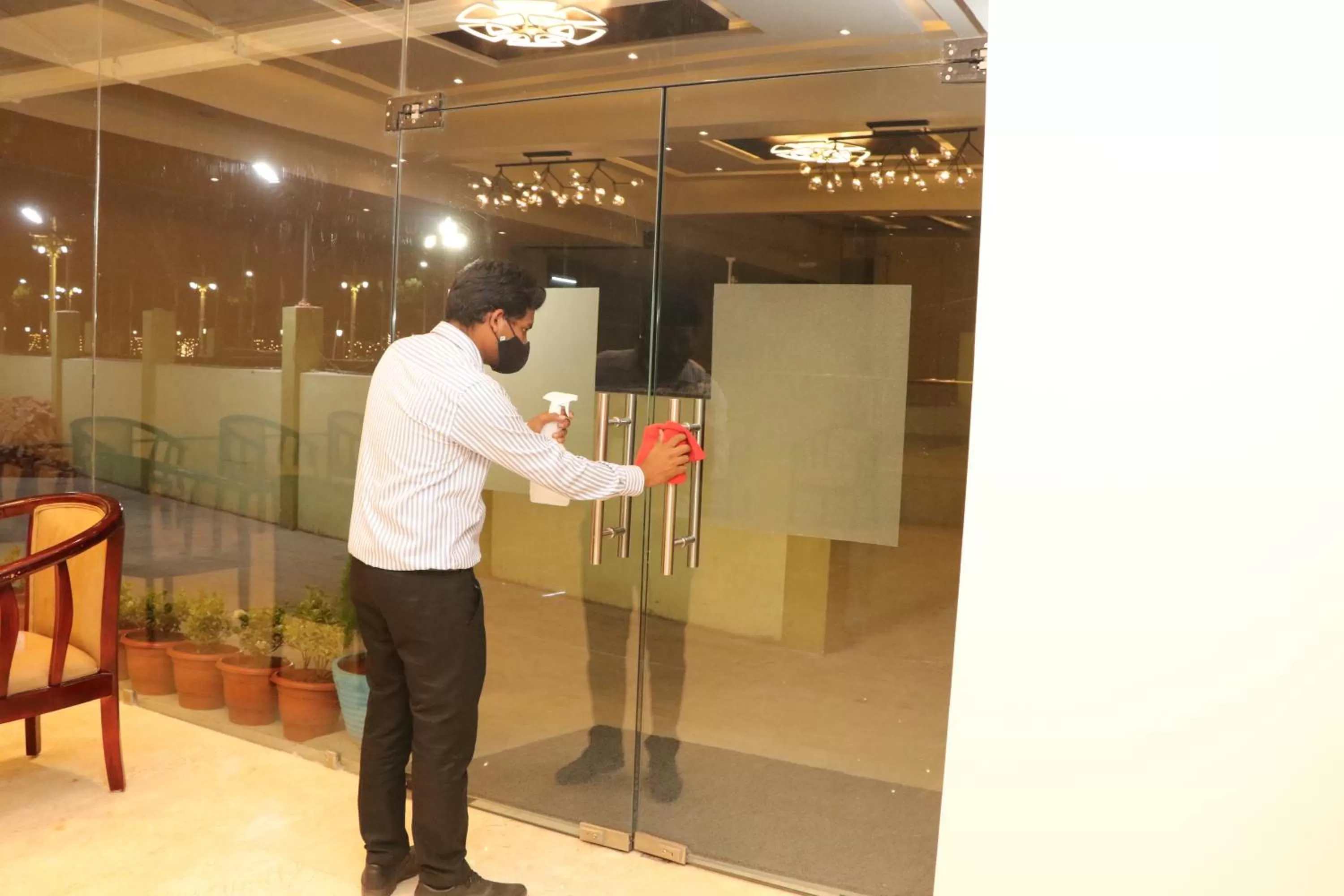 Lobby or reception in Gadiraju Palace Convention Centre & Hotel