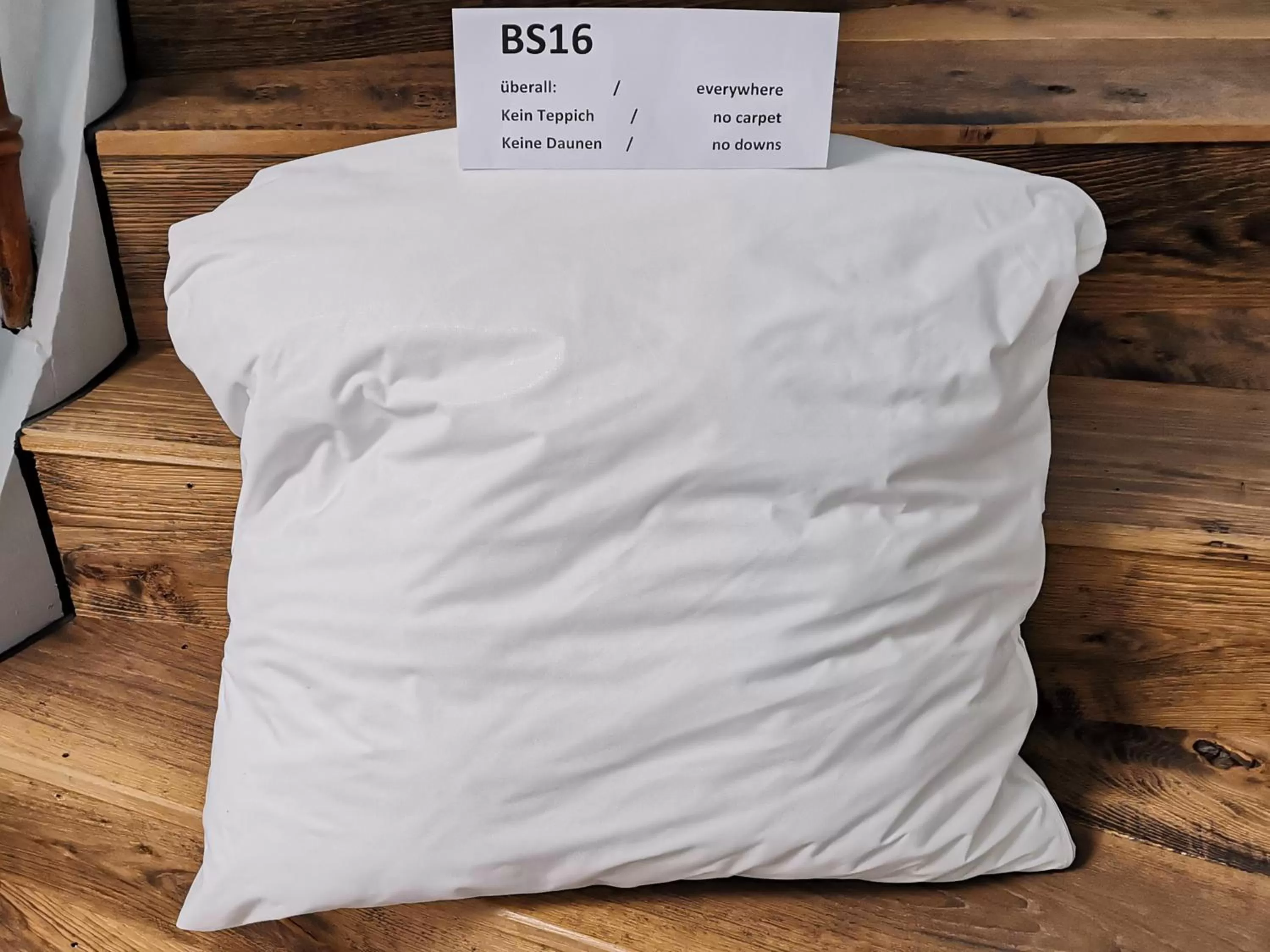 Logo/Certificate/Sign in Boutique Hotel BS16 before Bern City Parking gratis