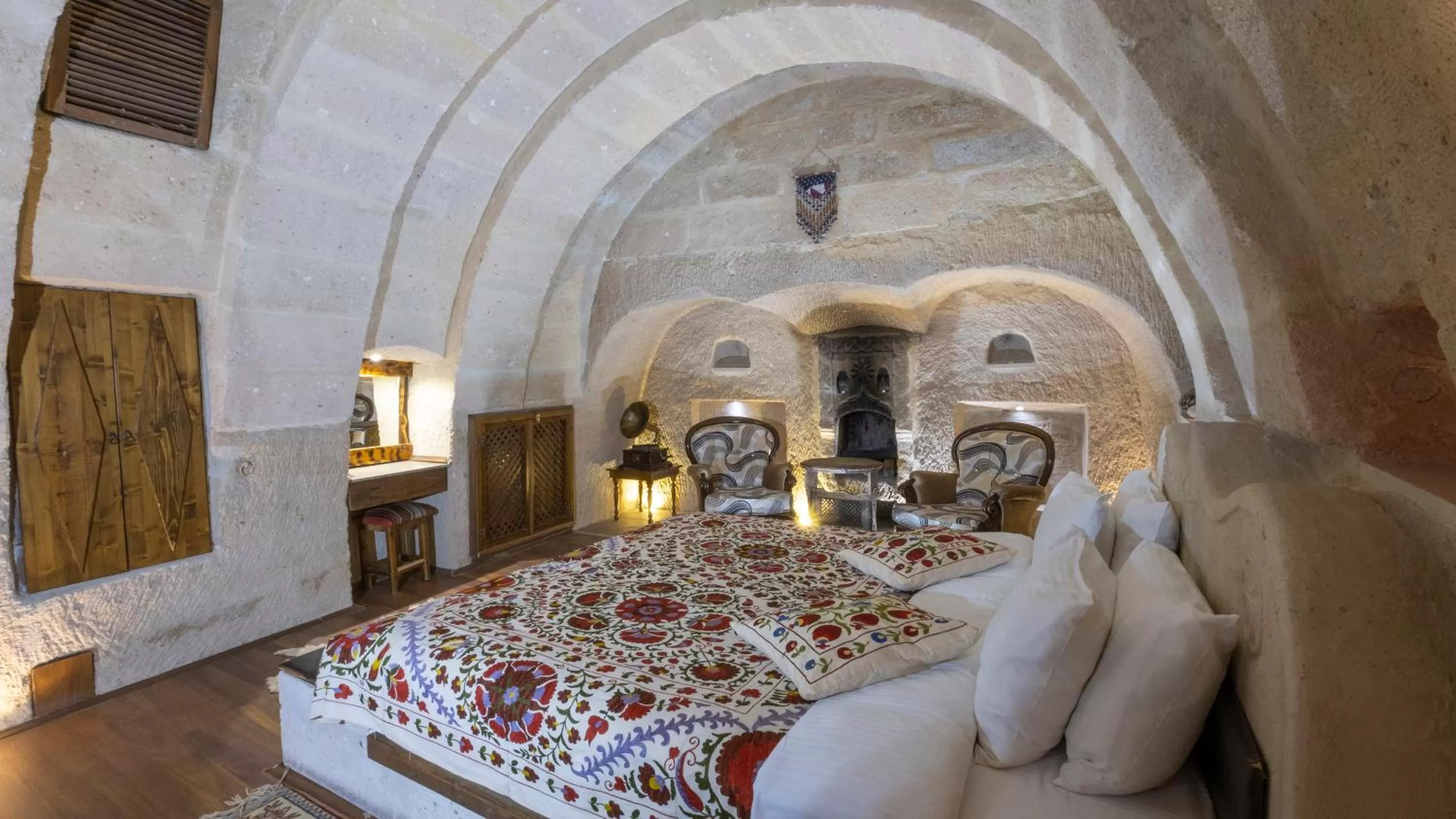 Photo of the whole room, Bed in In Stone House