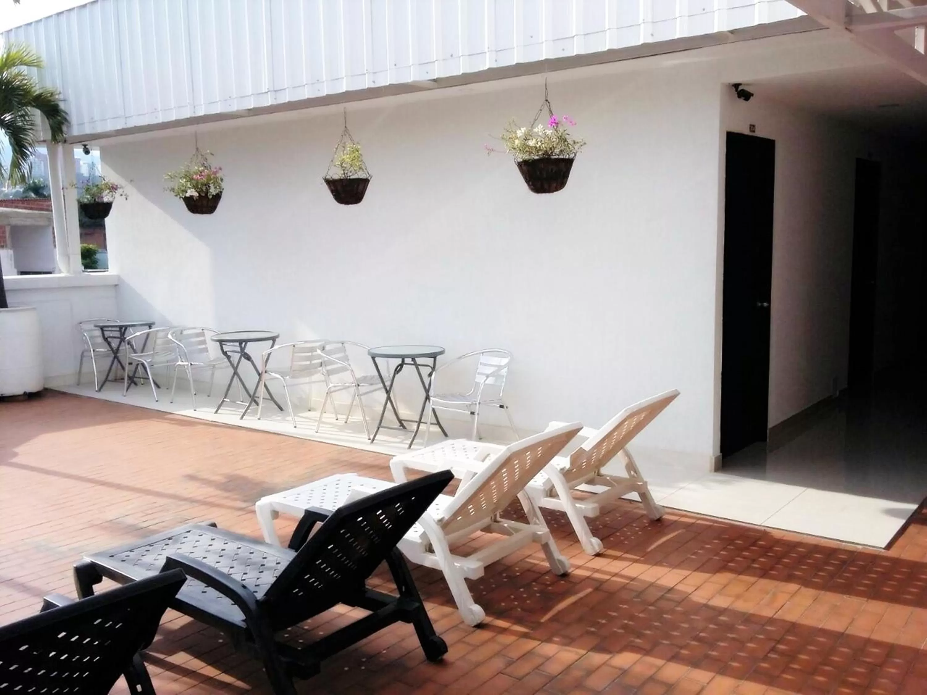 Balcony/Terrace in Apartasuites San Marcos