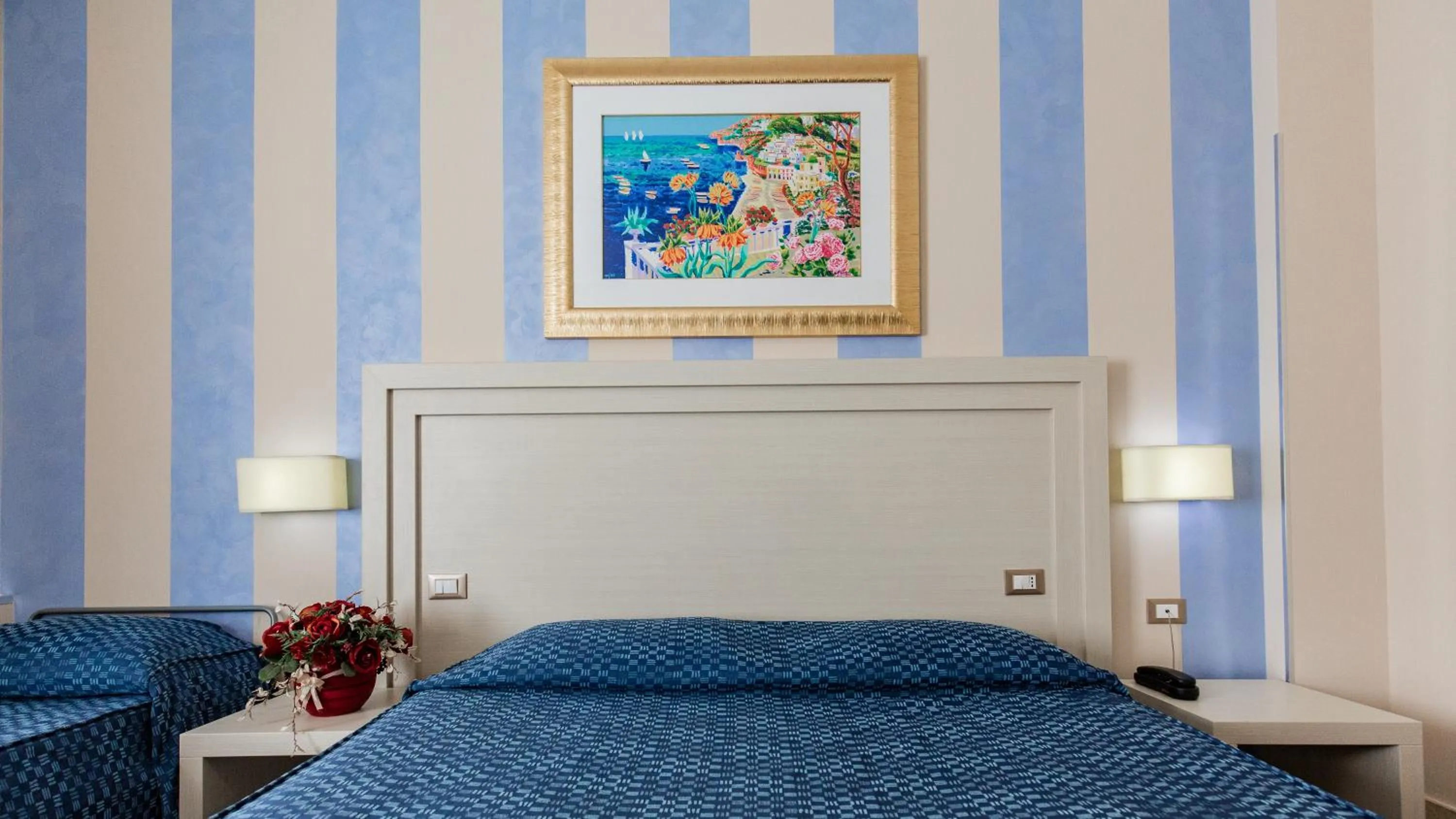 Bed in Hotel Palazzo Giancola