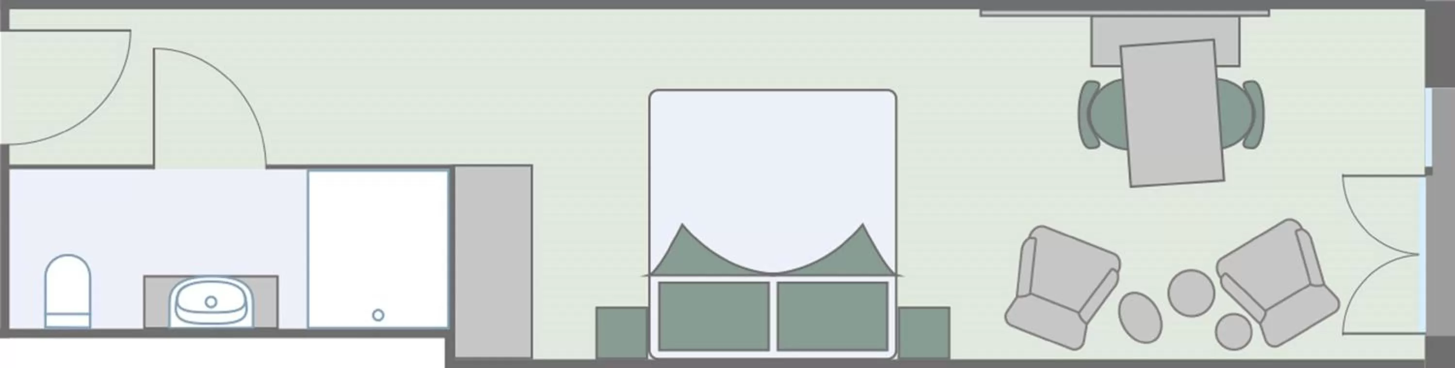 Photo of the whole room, Floor Plan in Weberei Bendix Hotel & Appartements