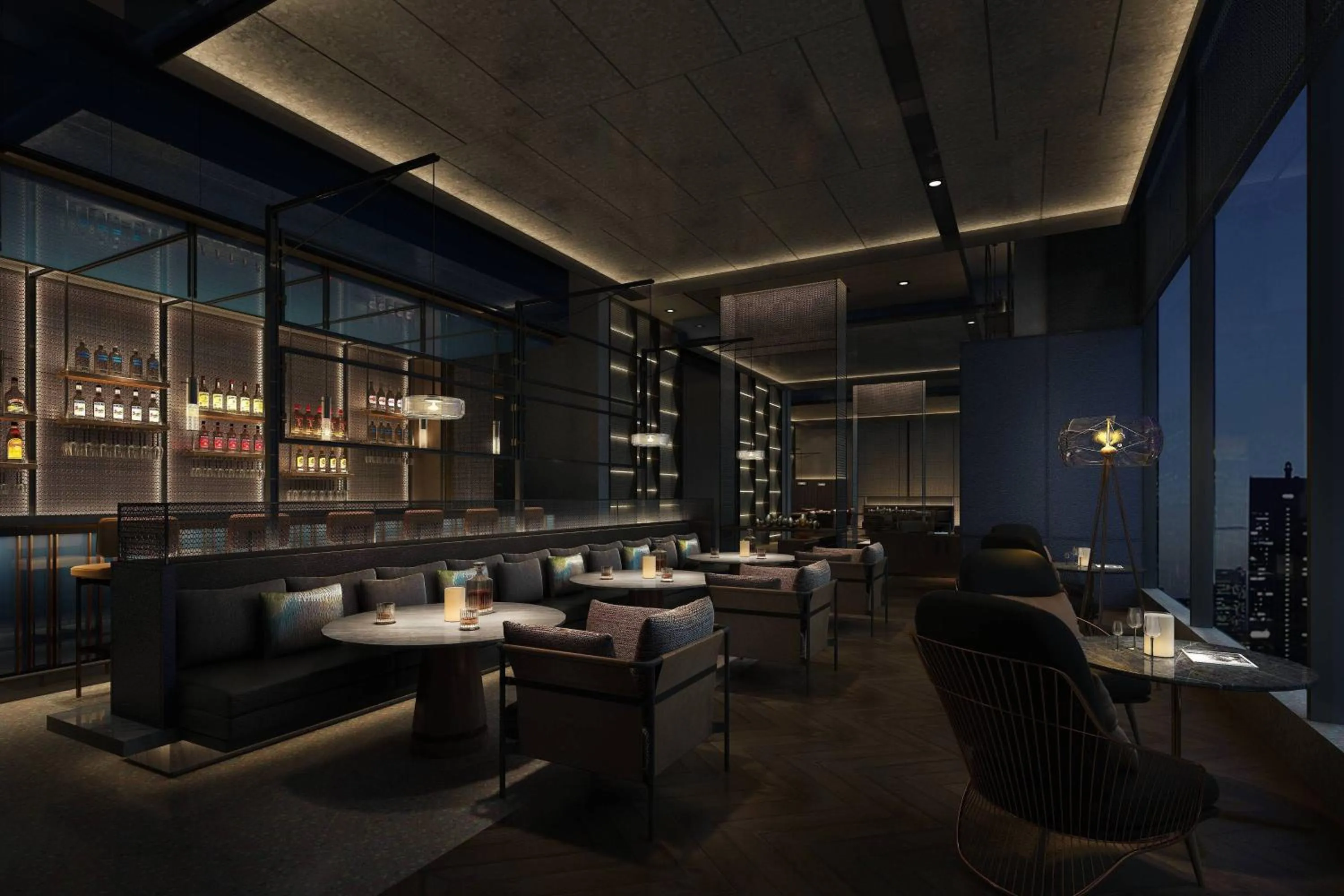 Lounge or bar in Shenyang Marriott Hotel