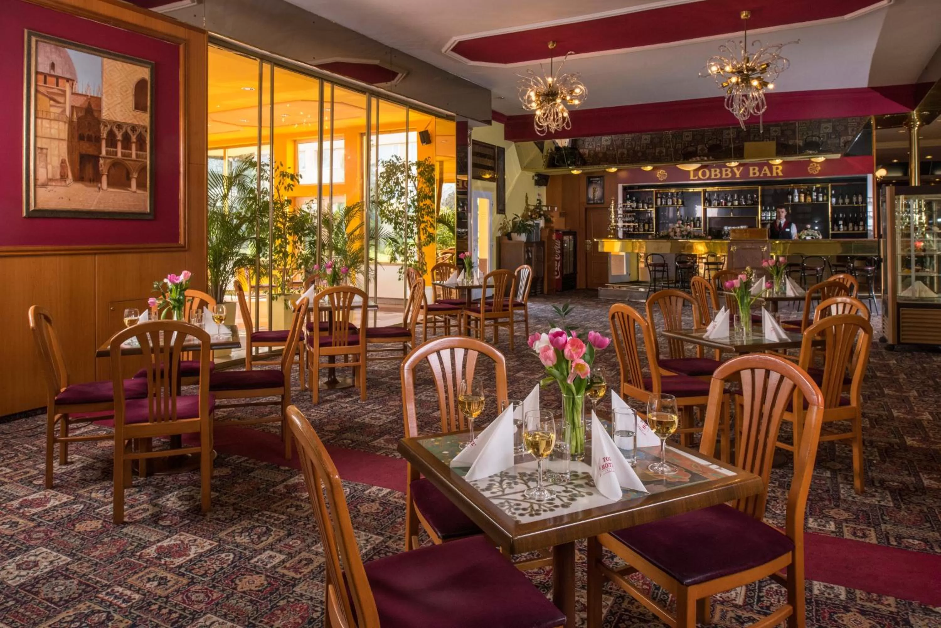 Lobby or reception in TOP HOTEL Praha