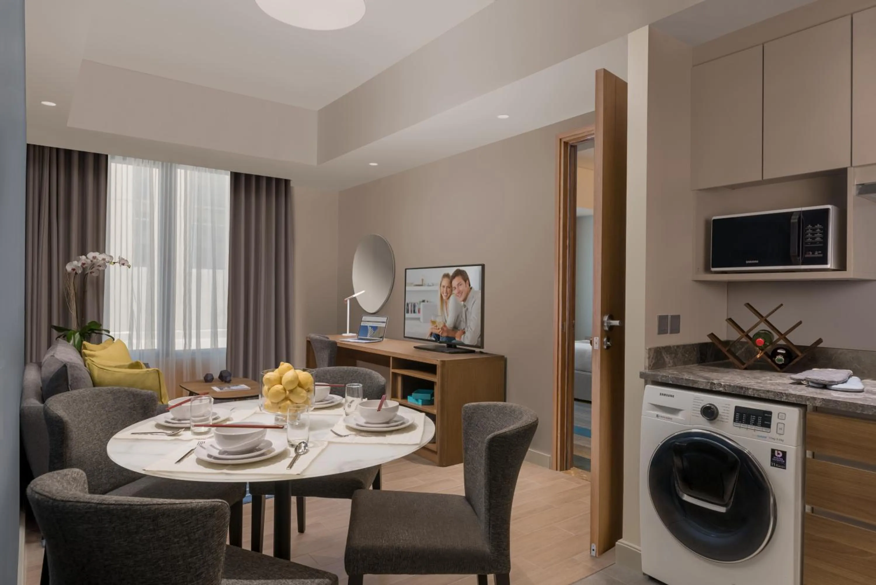 Living room in Citadines Bay City Manila