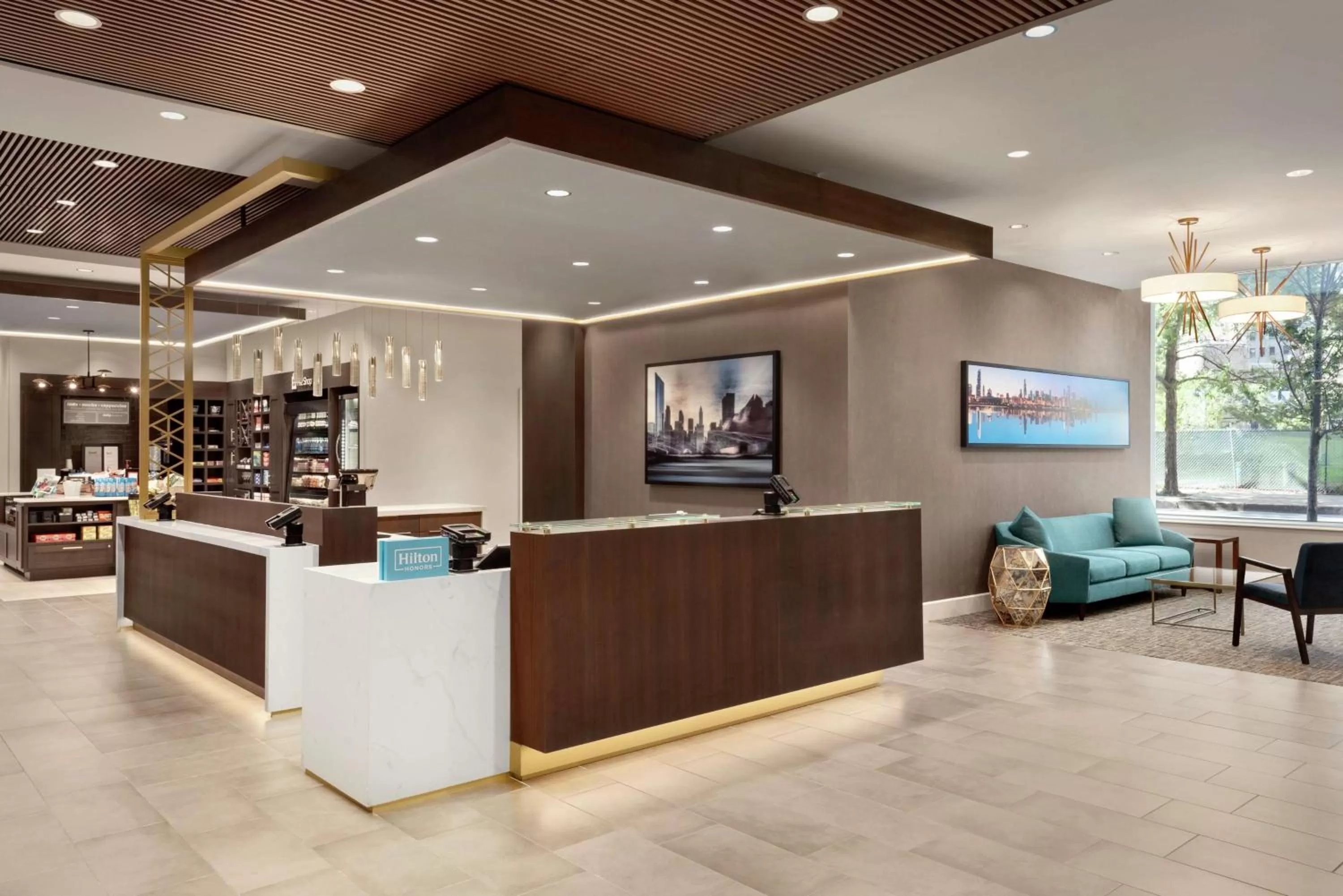 Lobby or reception in Hilton Garden Inn Chicago Downtown South Loop
