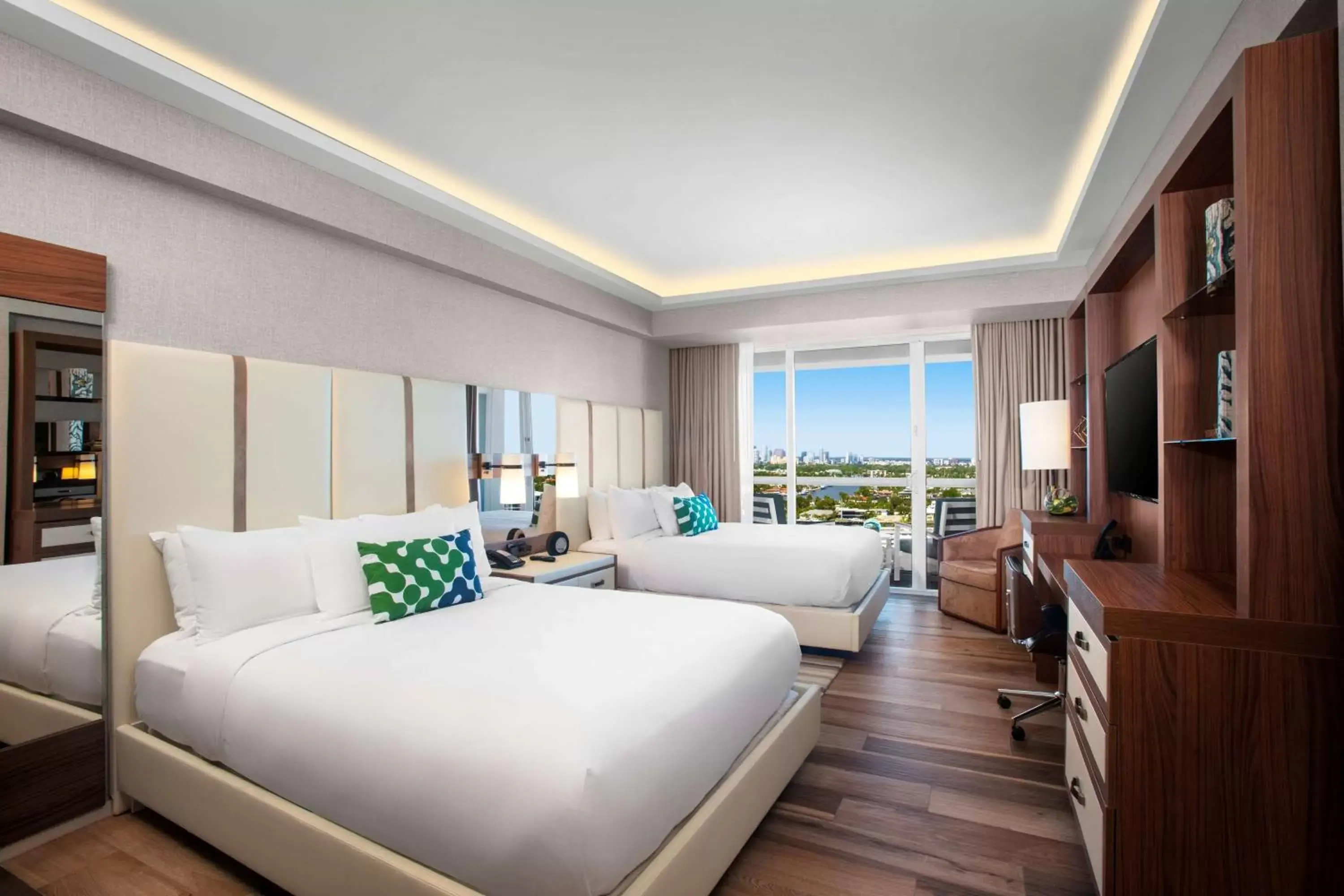 Studio with Two Queen Beds and Intracoastal View in Conrad Fort Lauderdale Beach Studio with Two Queen Beds and Intracoastal View in Conrad Fort Lauderdale Beach