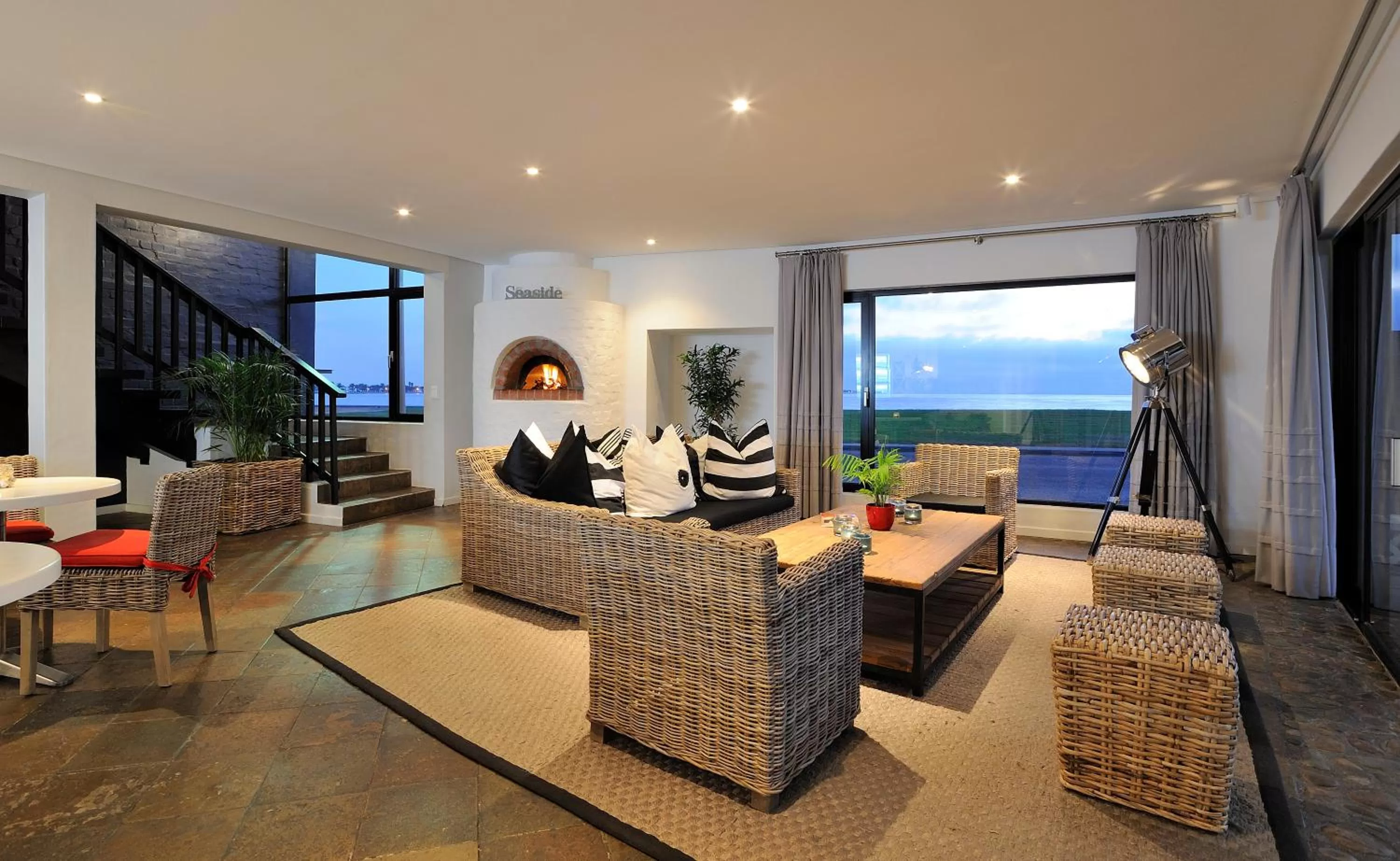 Living room in Oyster Box Guesthouse