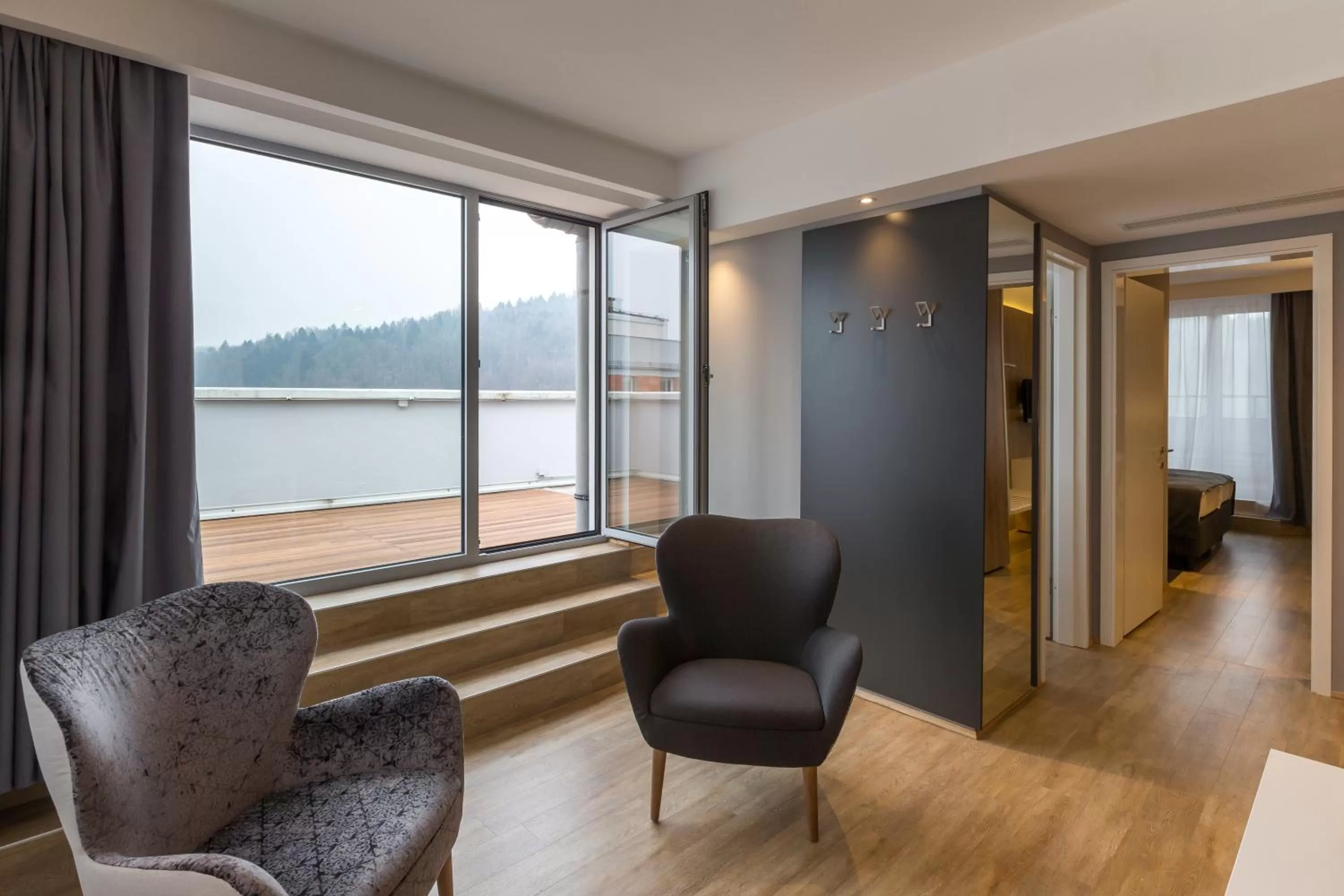 Seating area in M Hotel