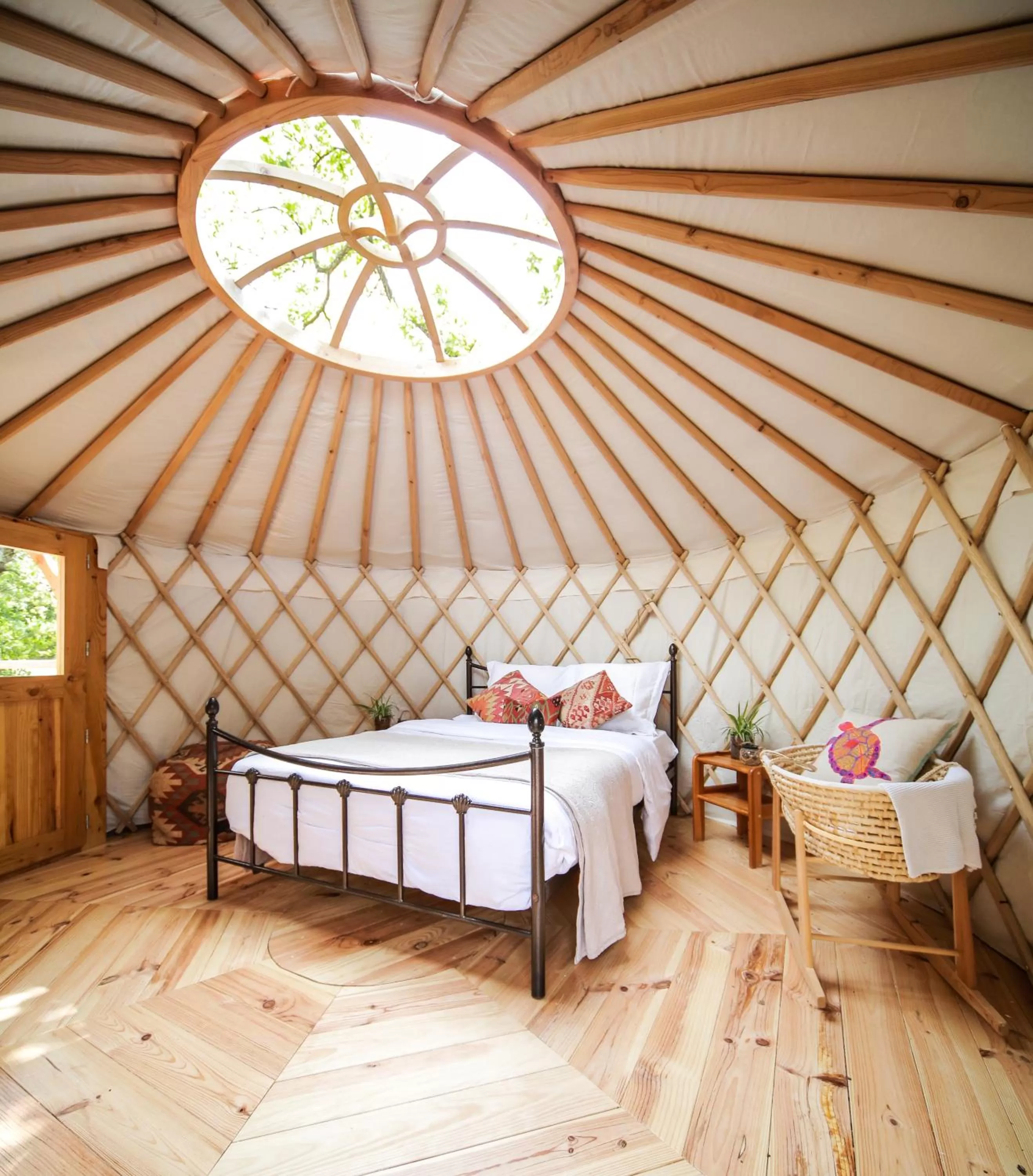 Bedroom, Bed in Les Yourtes de Provence