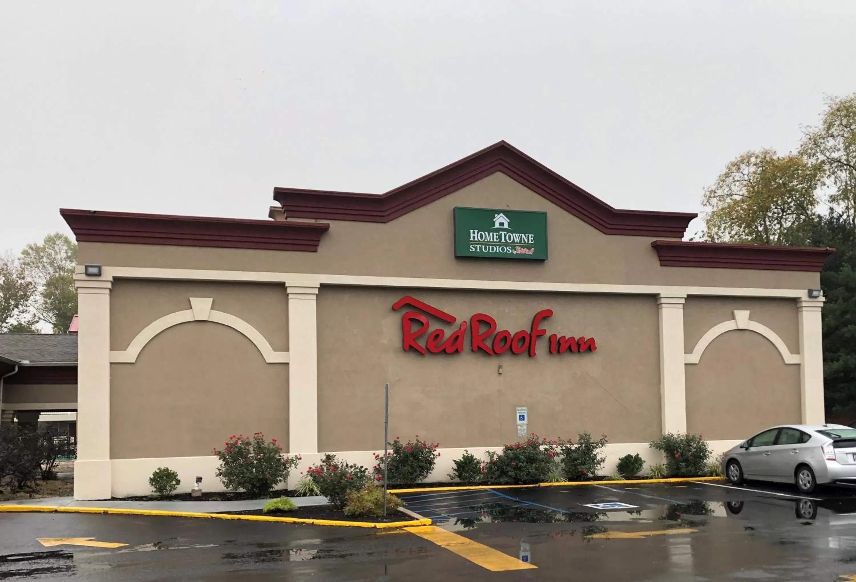 Property building in HomeTowne Studios by Red Roof Bordentown - McGuire AFB