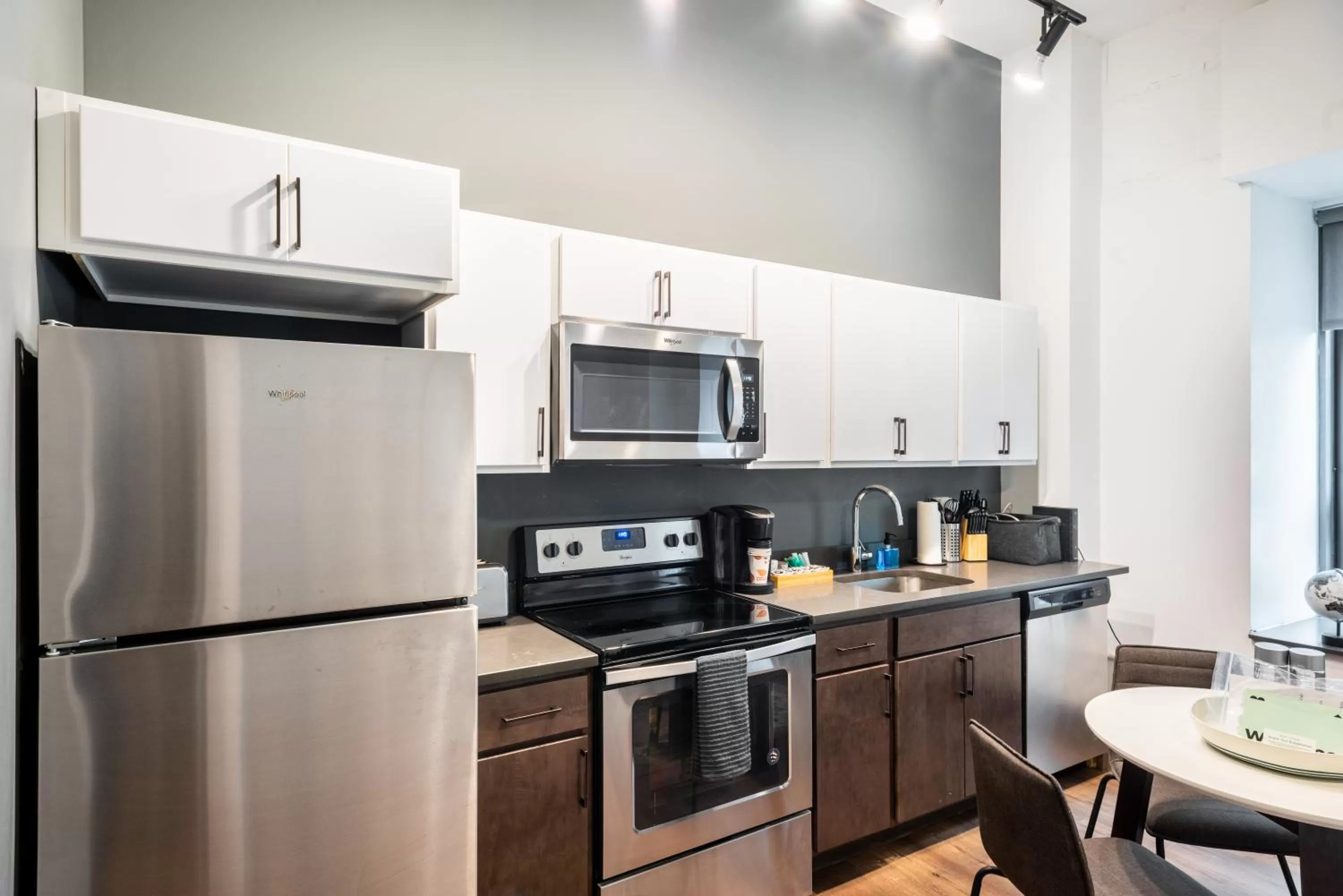 Kitchen or kitchenette, Kitchen/Kitchenette in Mint House Detroit - Times Square