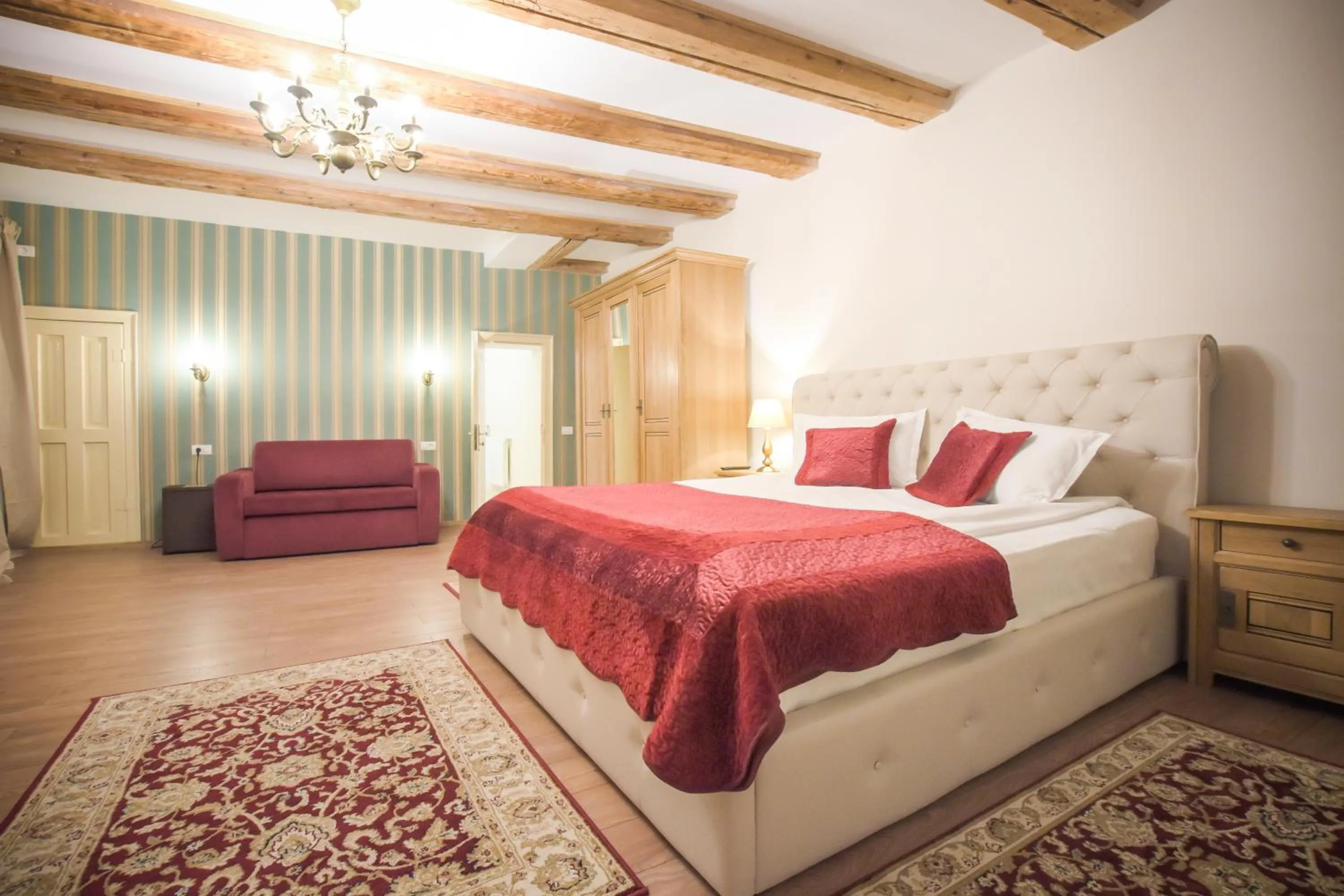 Bedroom, Bed in Safrano Palace