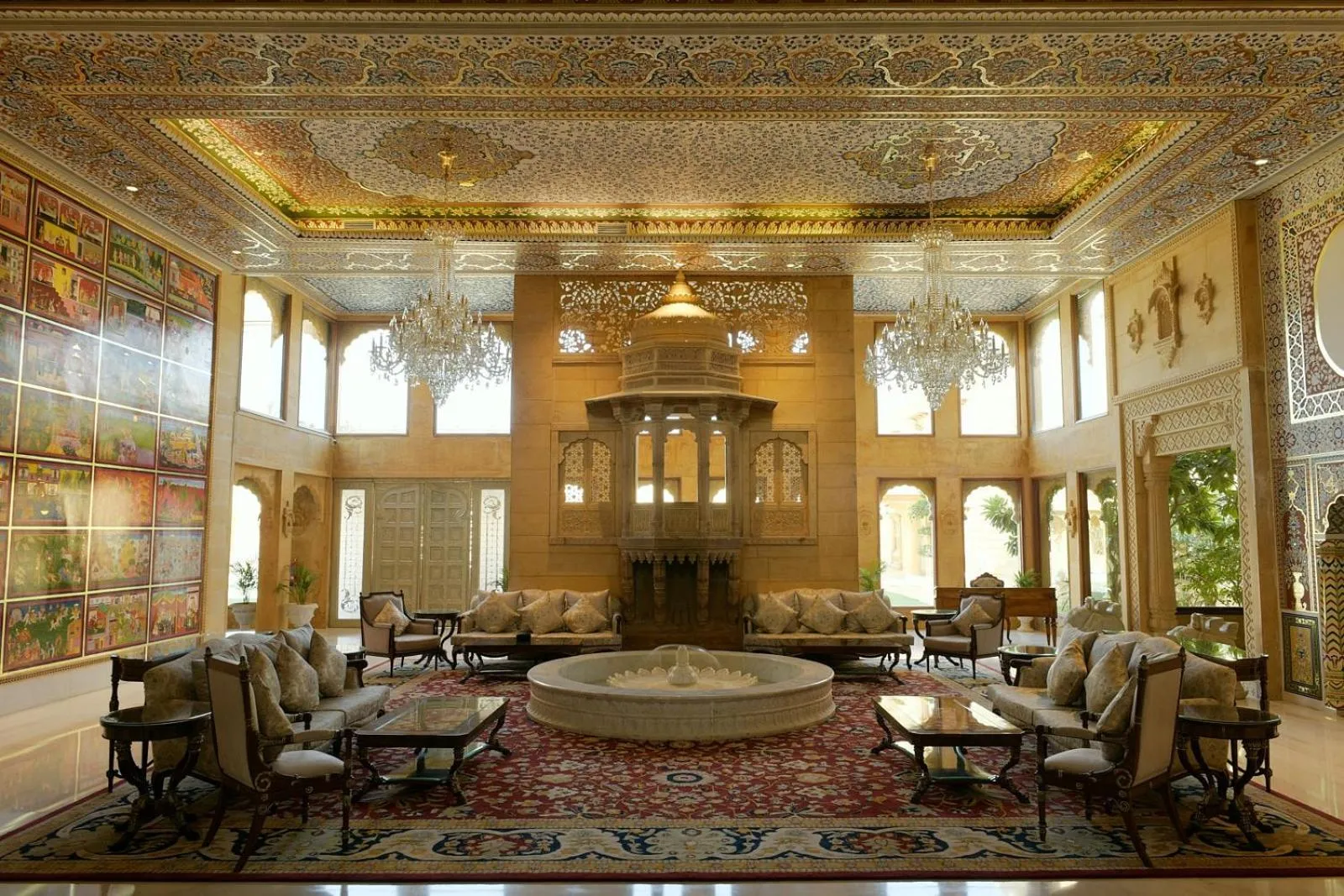 Lobby or reception in Fort Rajwada,Jaisalmer