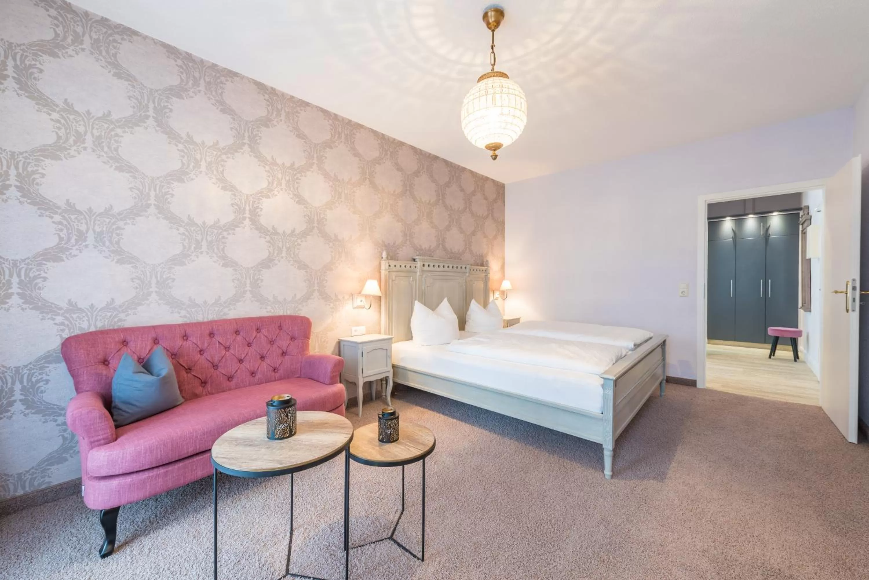 Bed in Hotel Villa Waldfrieden