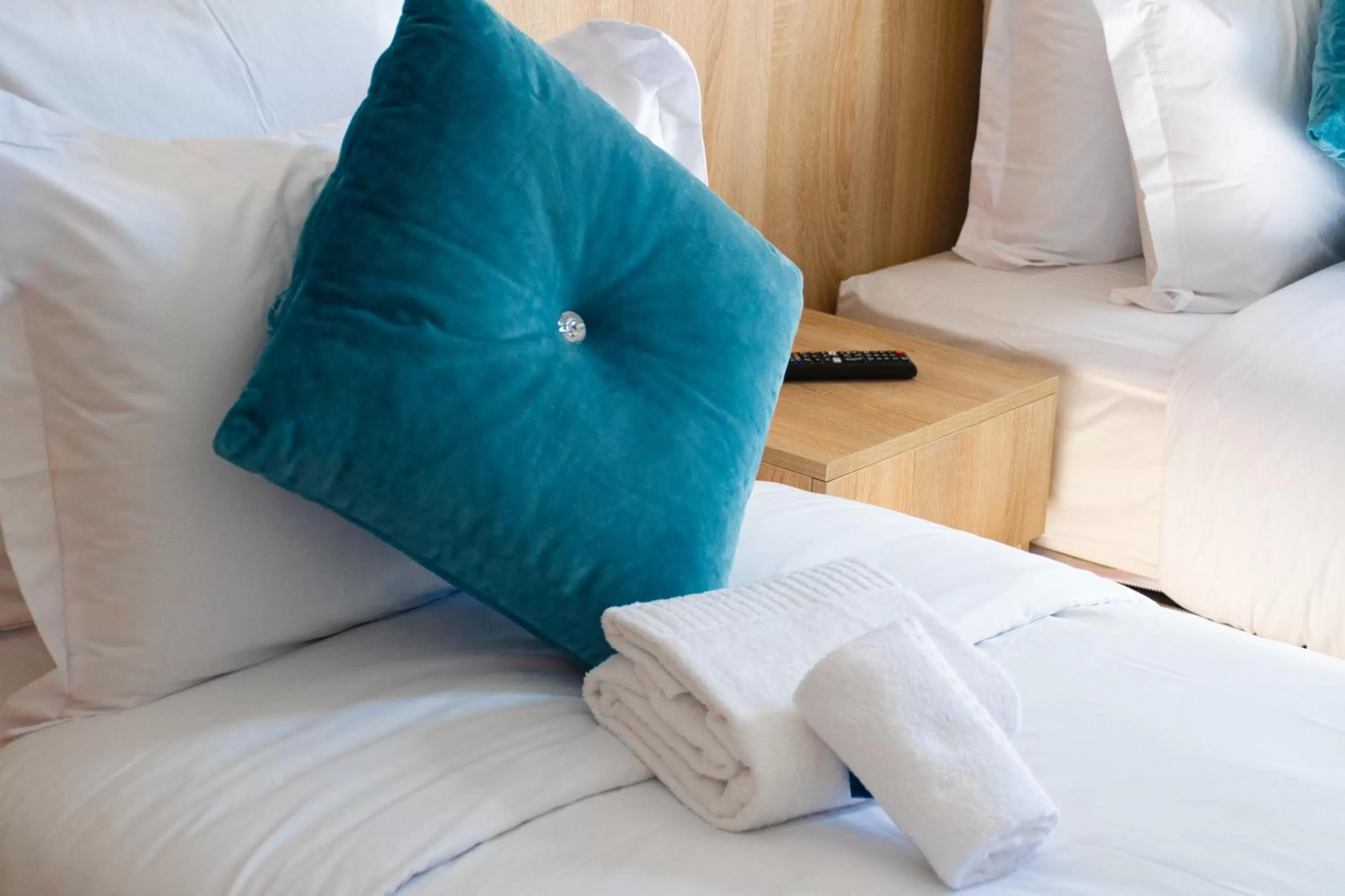 Bed in Karam City Hotel