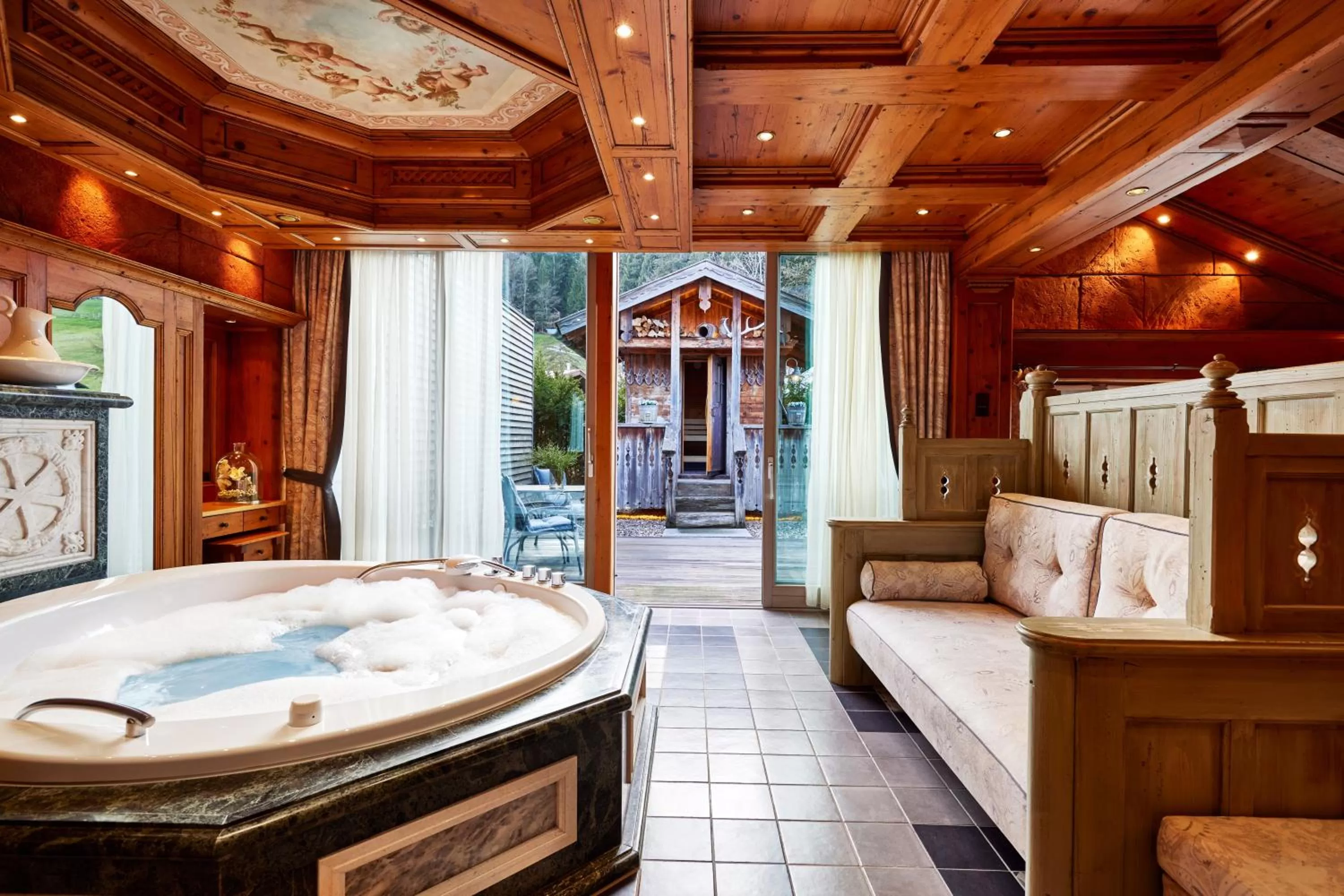 Spa and wellness centre/facilities in Parkhotel Oberstaufen