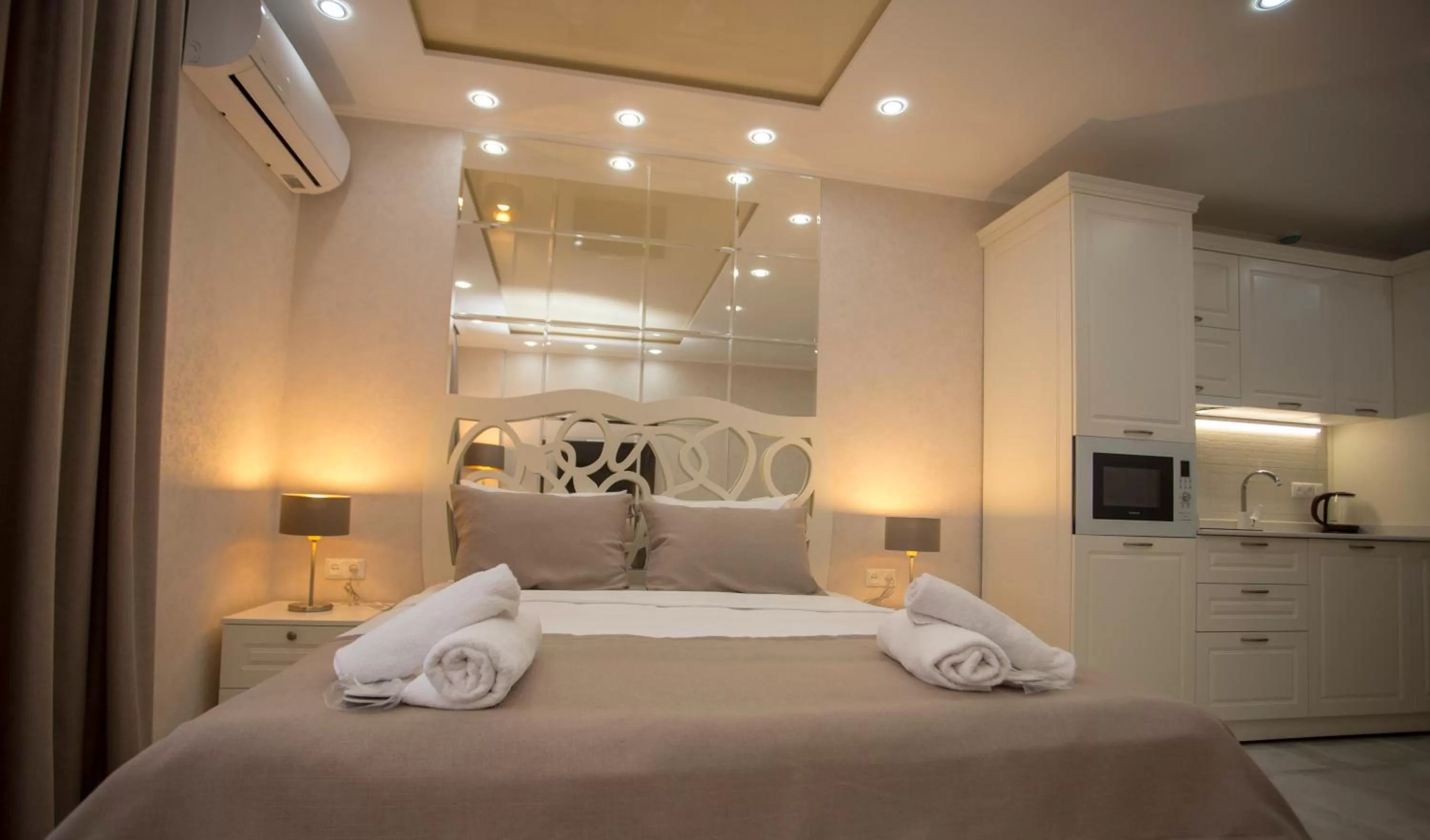 Bed in Blue Star Batumi