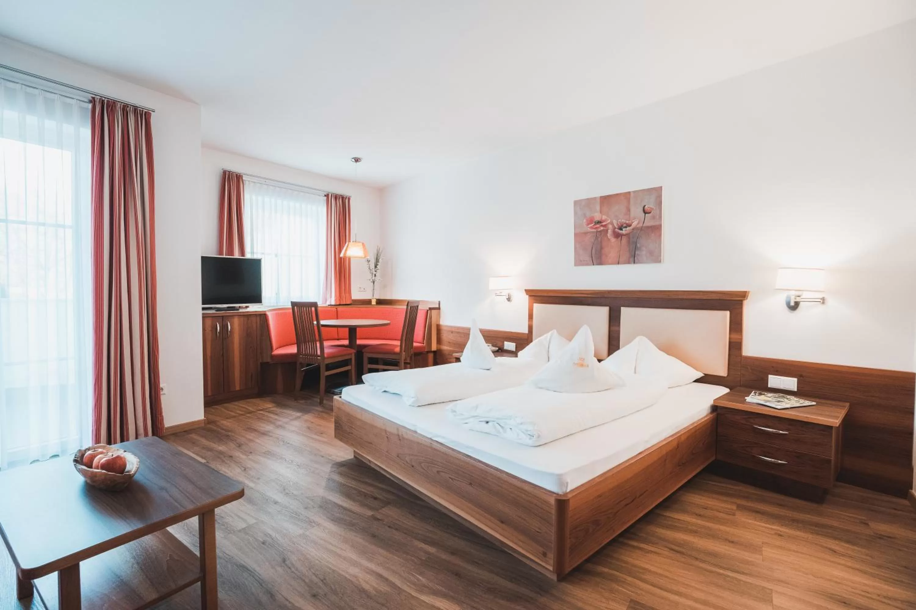 Bedroom, Bed in Hotel Am Sonneck