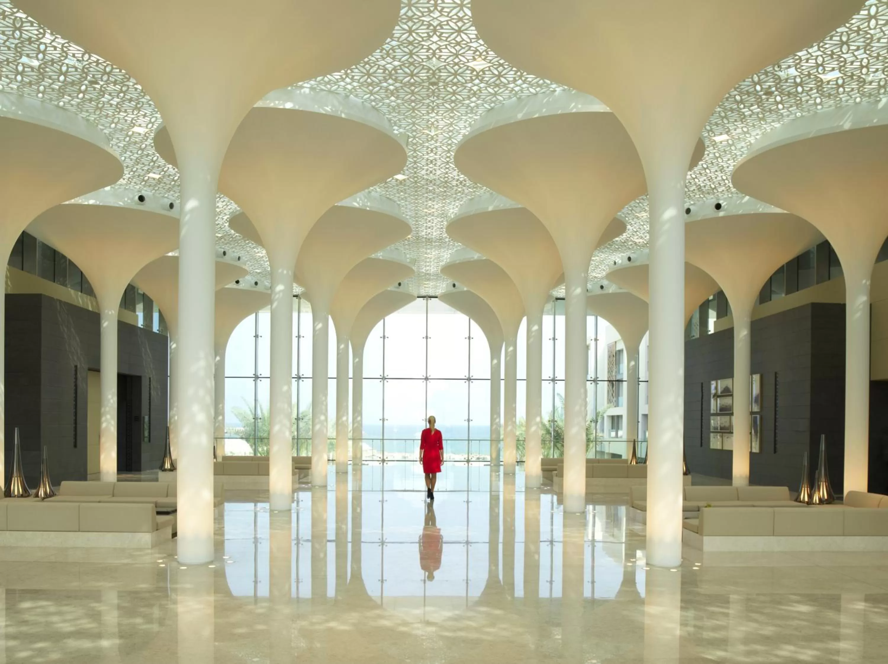 Lobby or reception in Kempinski Hotel Muscat