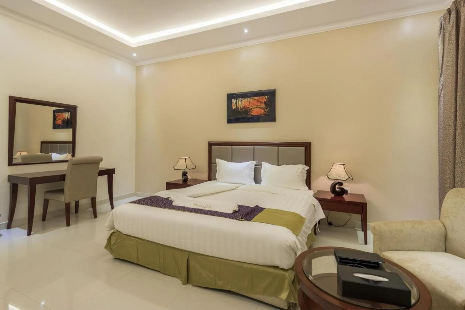 Bed in Taleen Serviced Apartments Al Nakheel