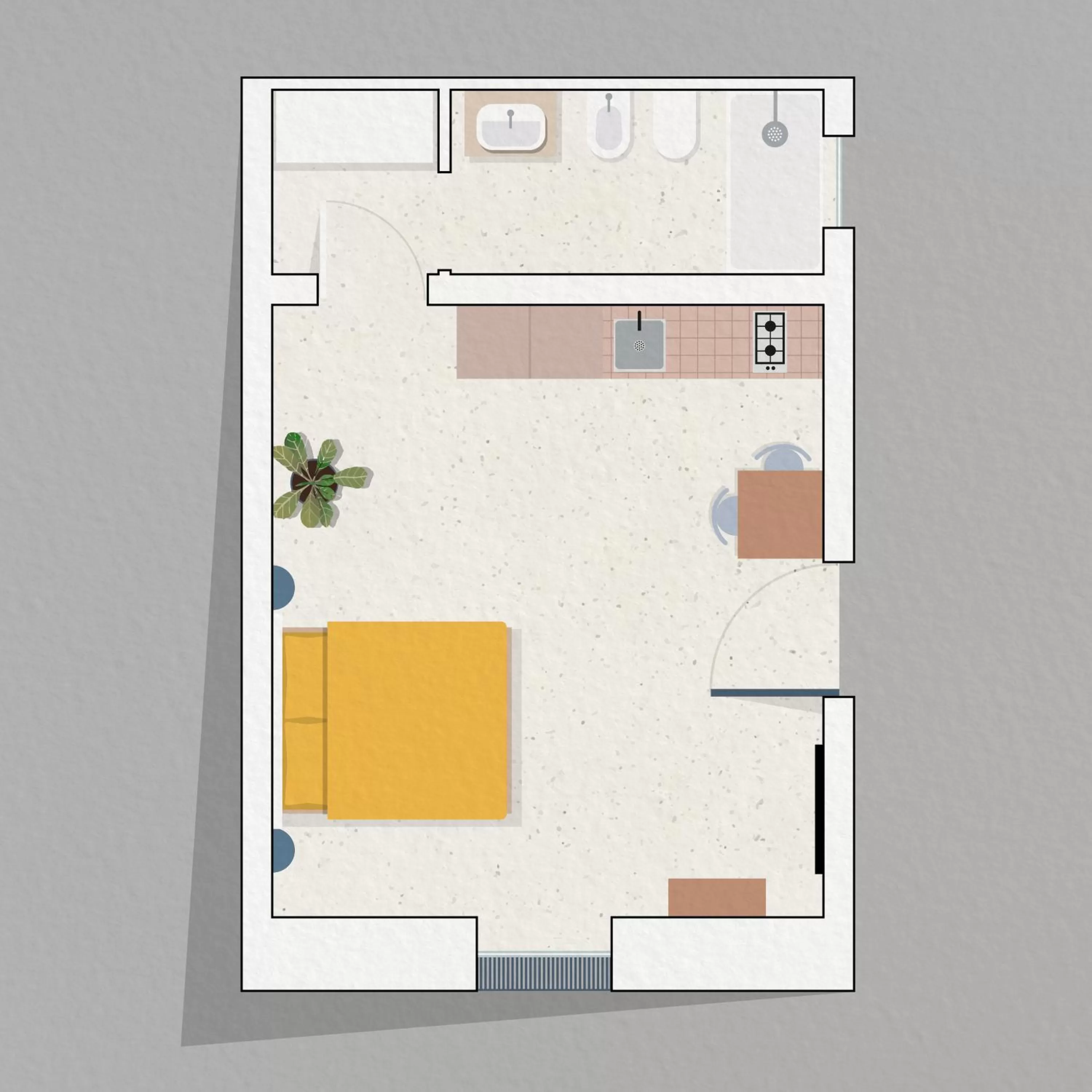 Floor plan in Living u HomeSuites