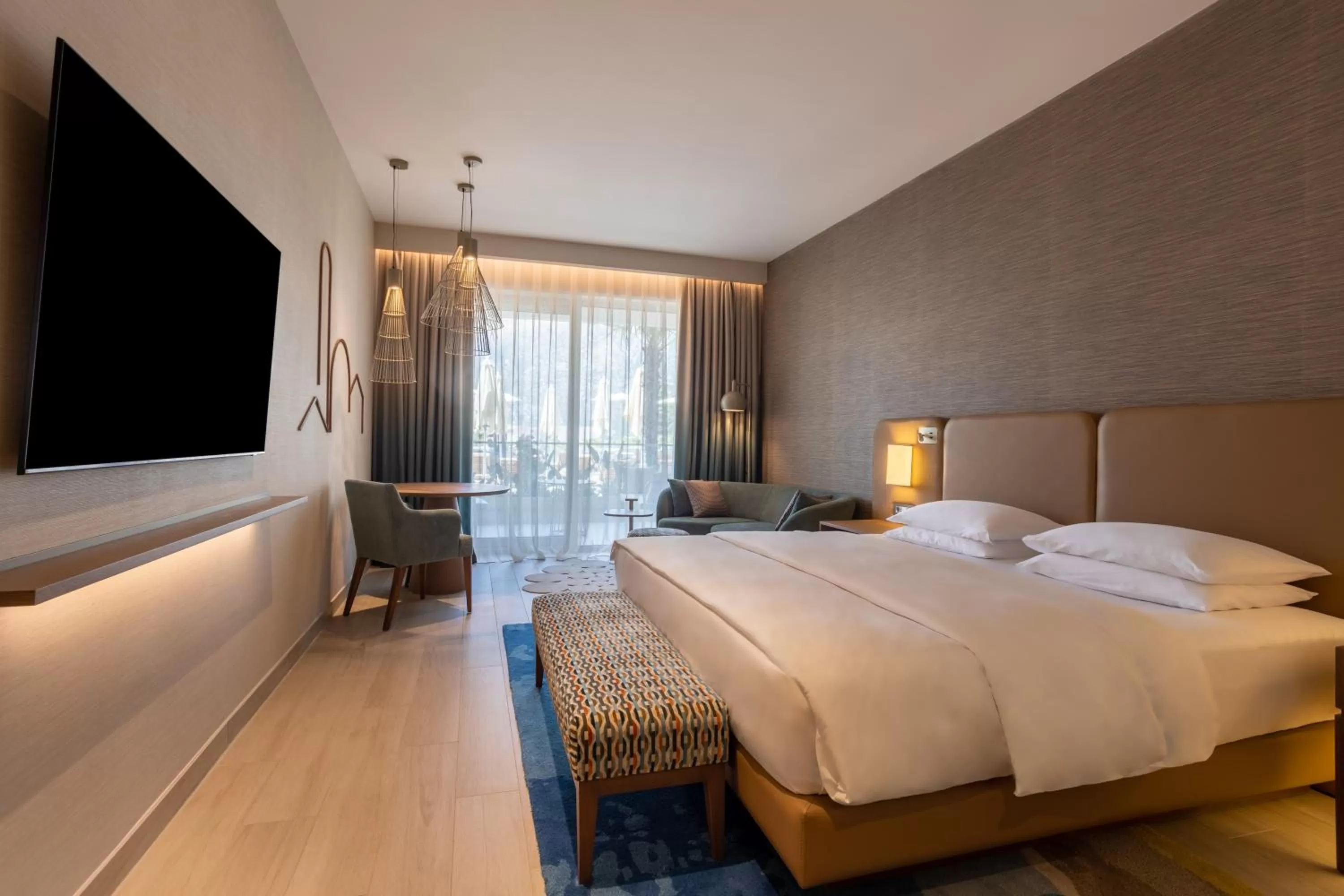 Bed in Hyatt Regency Kotor Bay Resort