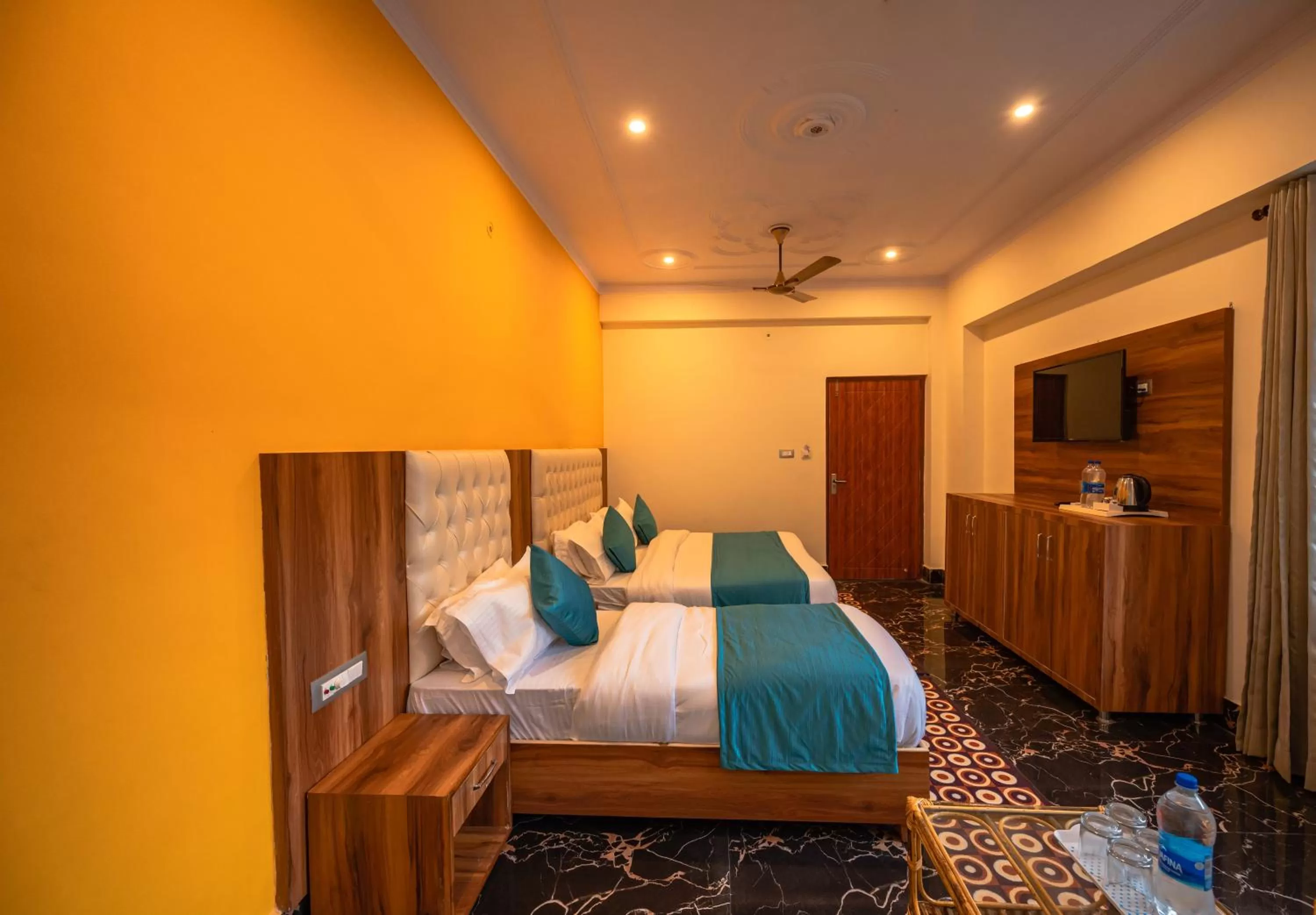 Bed in Hotel Rishikesh Grand by Kool Stays