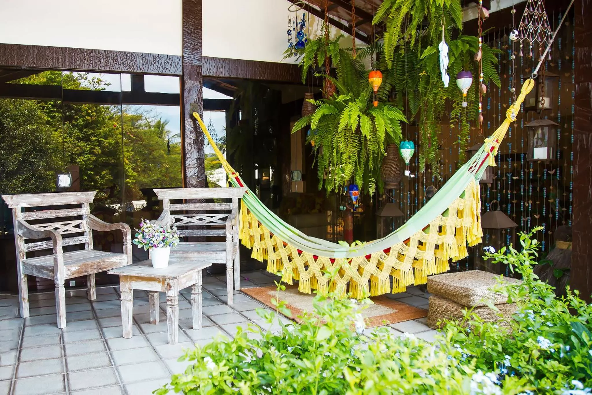 Patio in Hospedaria Entre Amigos