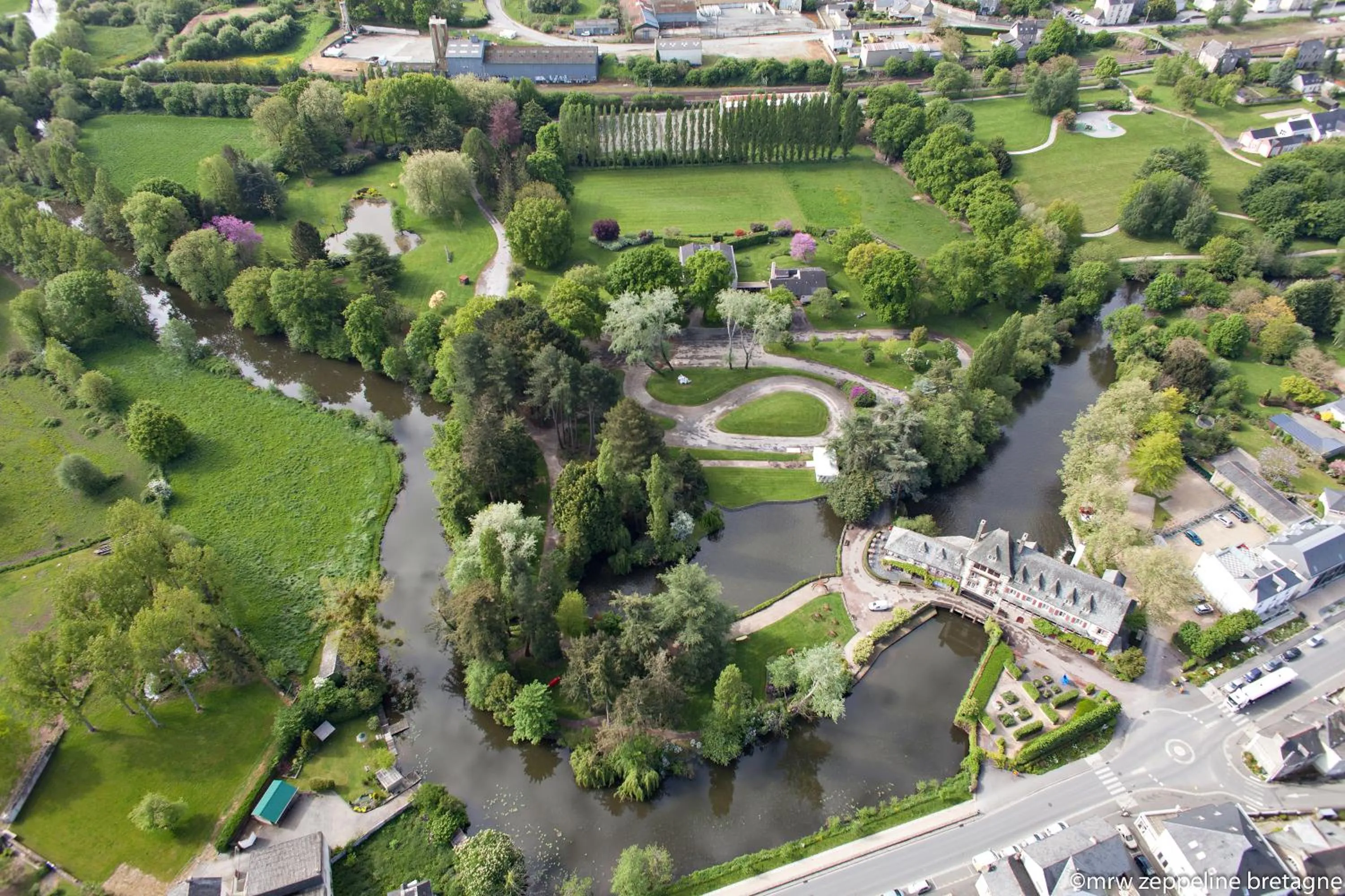Bird's eye view in Hôtel Restaurant Ar Milin-Logis hôtels