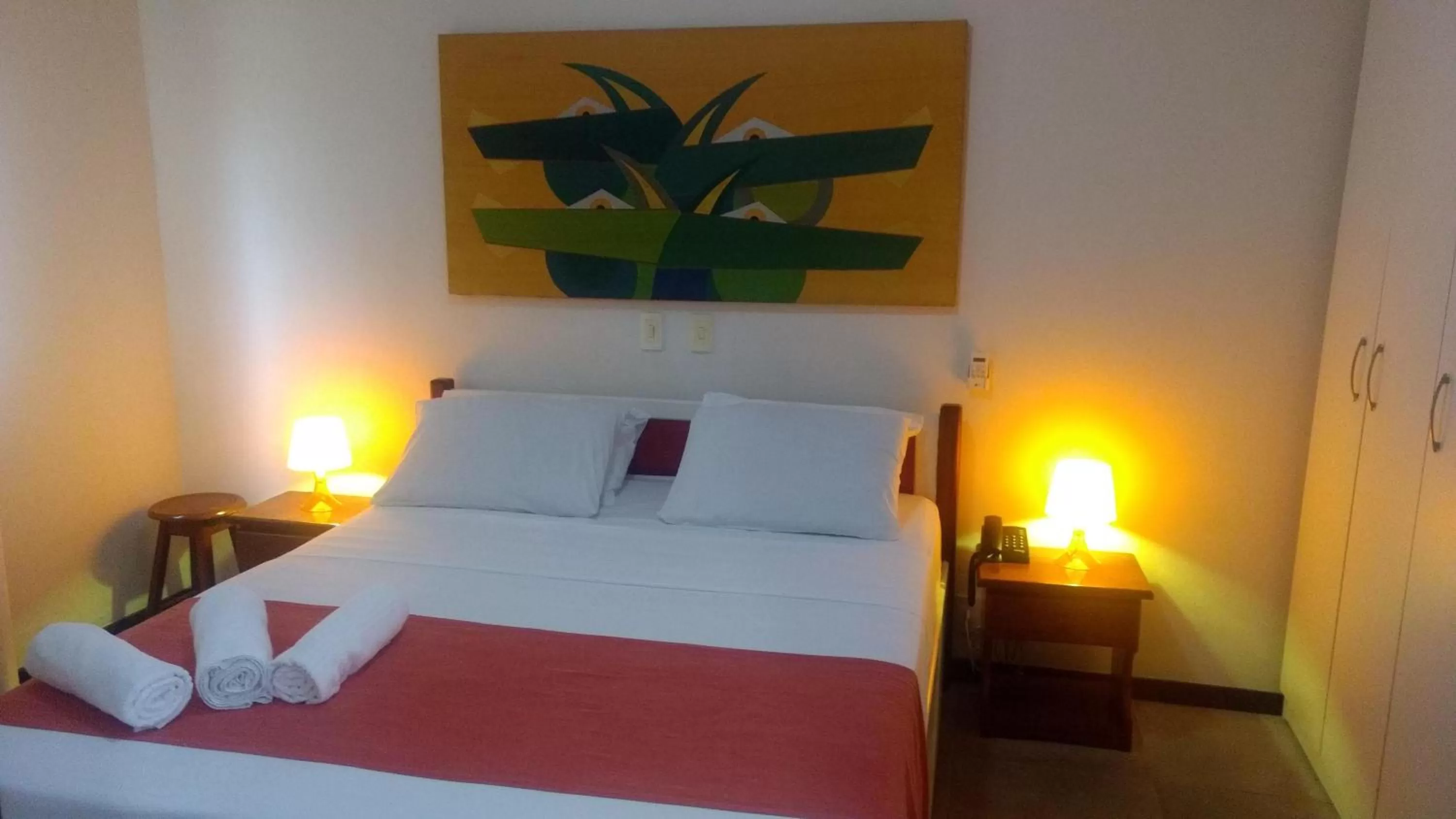 Bed in Hotel Pousada Salvador Paradise