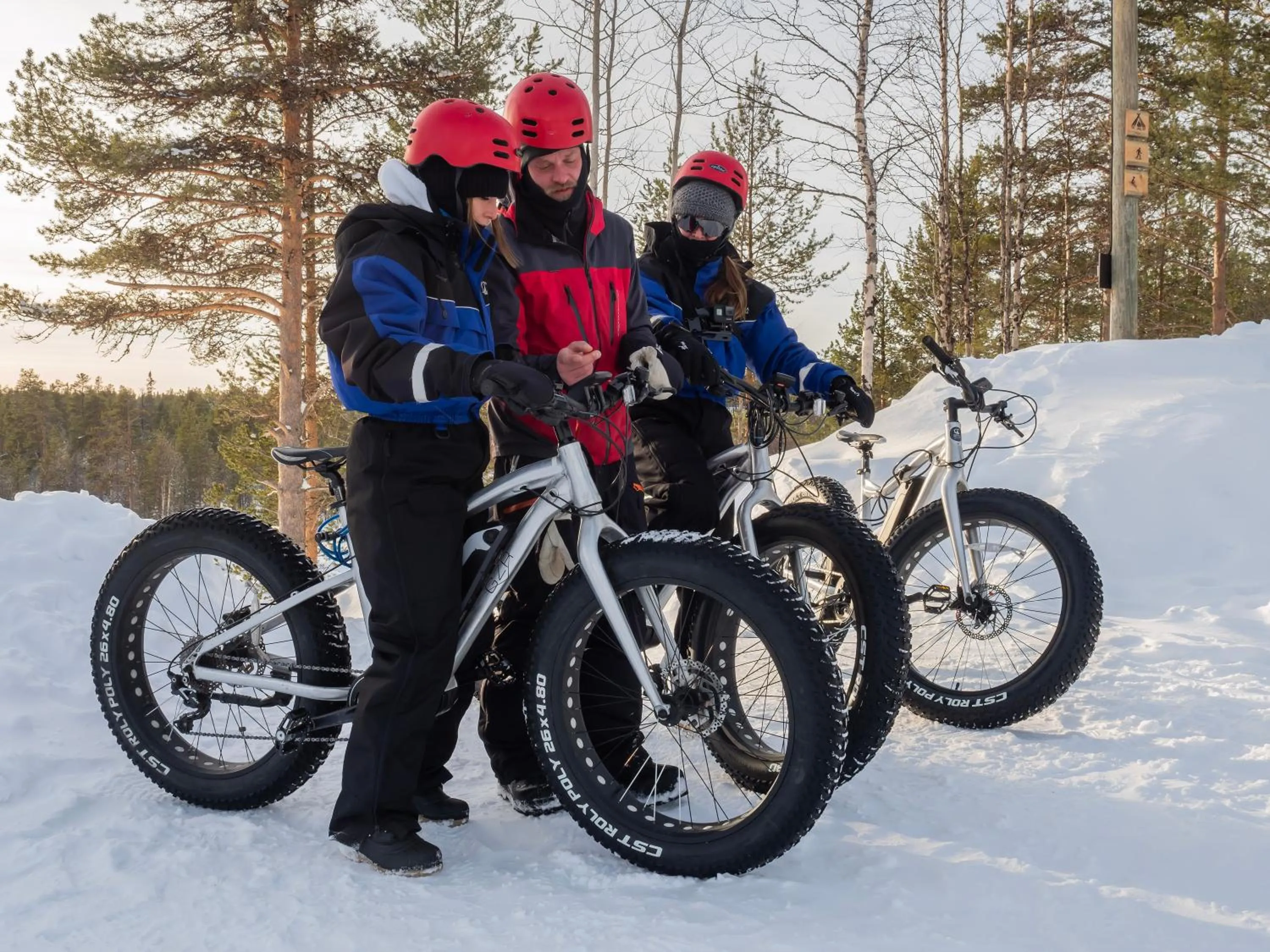 People in Aurora Village Ivalo