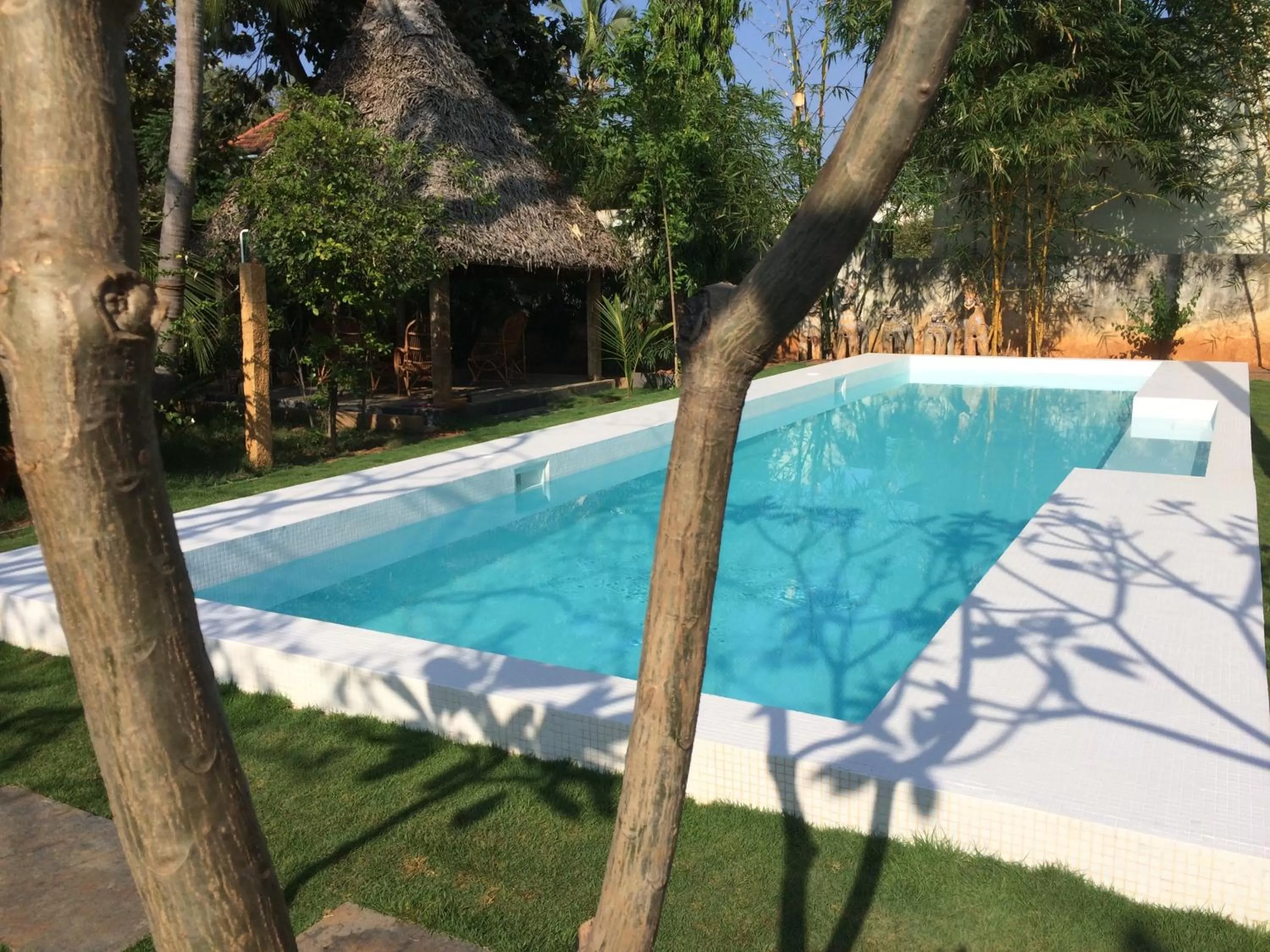 Garden, Swimming Pool in Saratha Vilas Chettinad