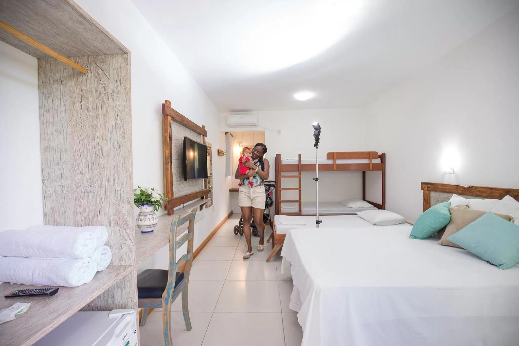 Bedroom, Bed in Hotel Chácara das Flores