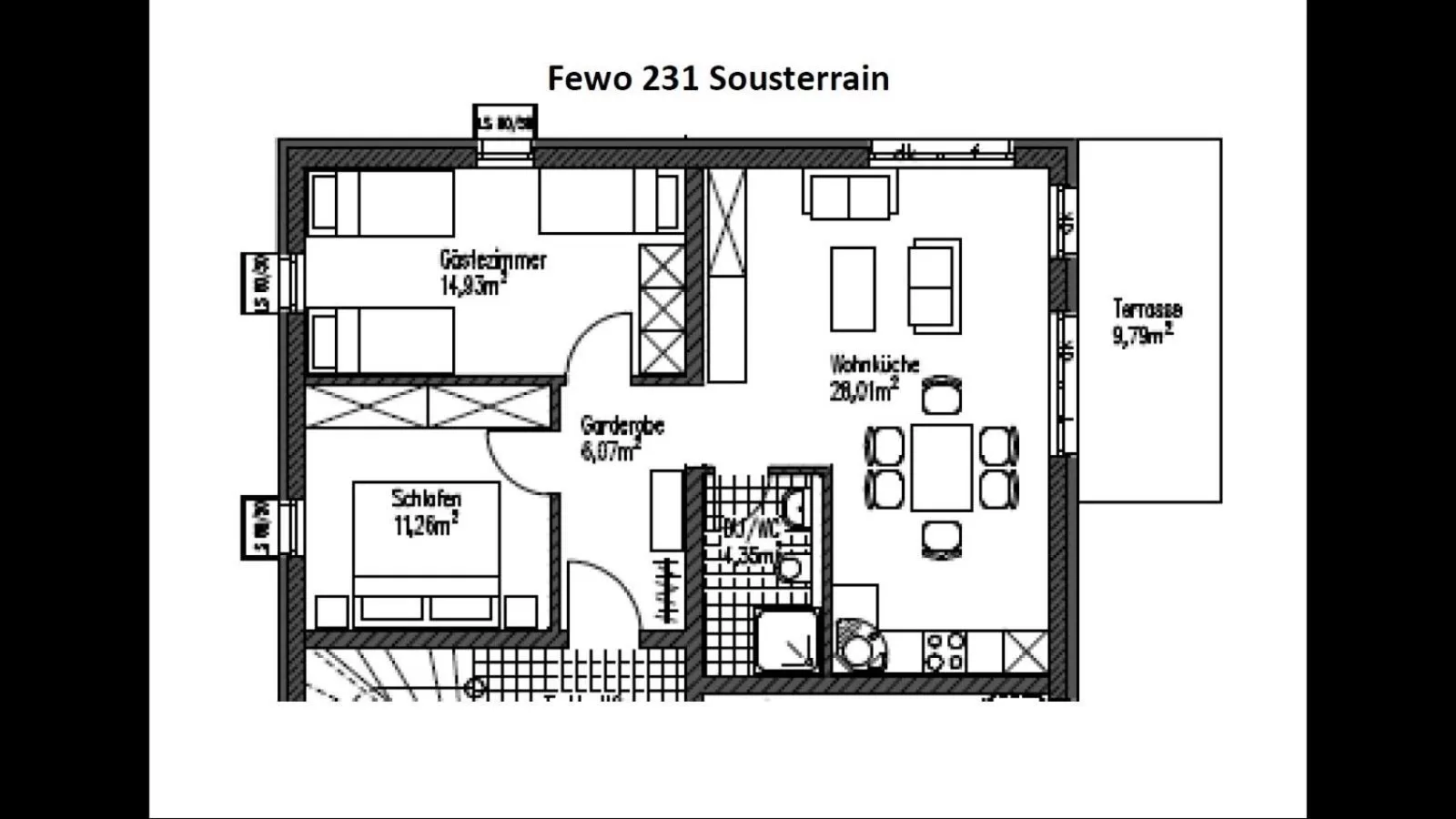 Floor plan in Gästehaus und Fewo Lamm Garni