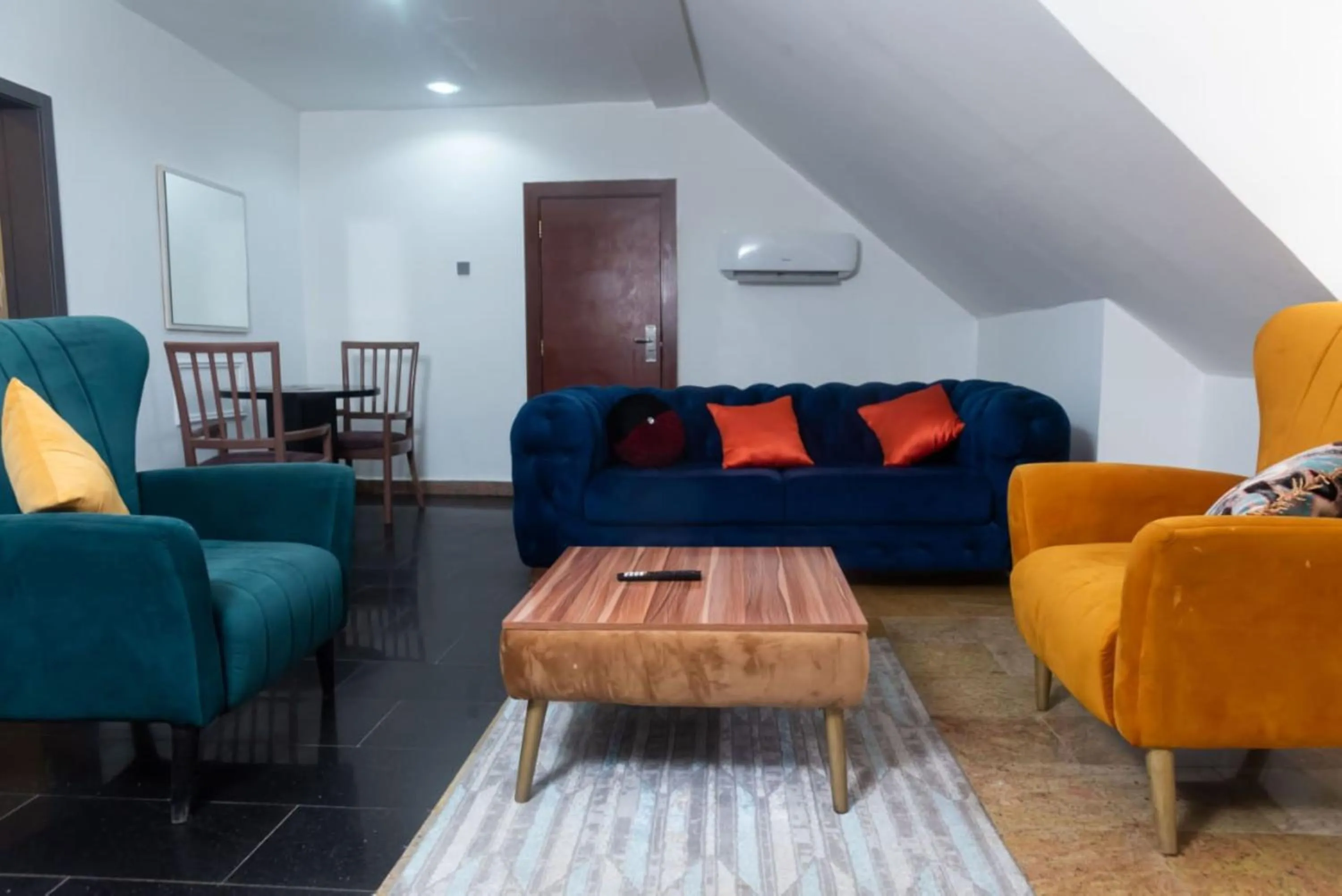 Living room in The Grosvenor Suites Gwarinpa Abuja