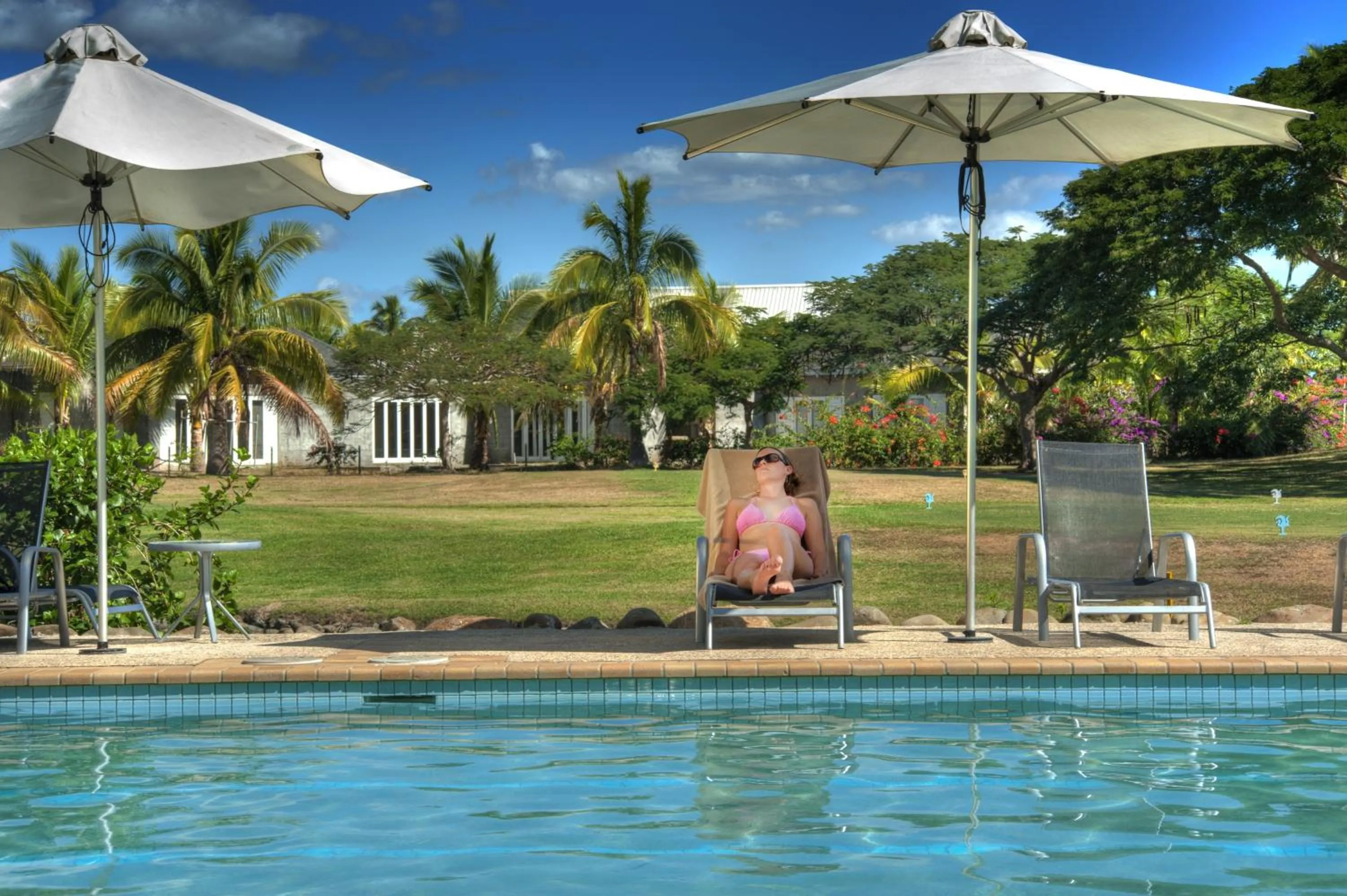 Swimming pool in The Terraces Apartments Denarau