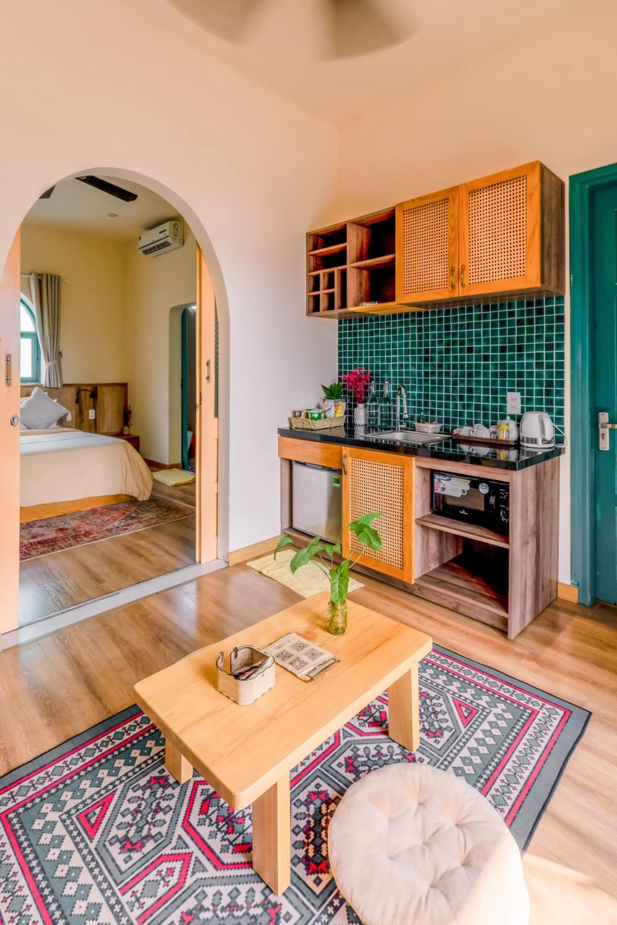 Kitchen or kitchenette, Bed in Alsahar Hoi An Boutique Villa