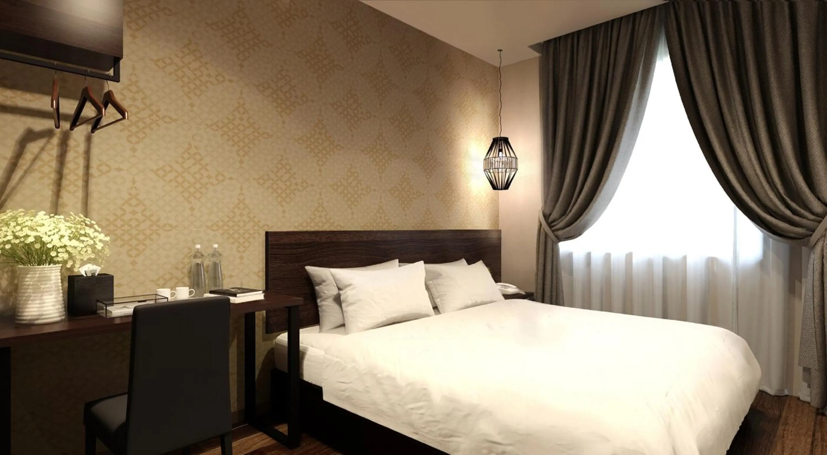 Bedroom, Bed in The Square Hotel